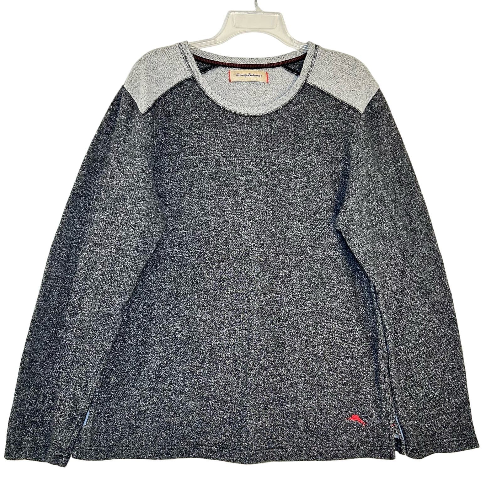 Tommy Bahama Tommy Bahama Sweater Pullover Men's Large Gray Terry Knit Size US L / EU 52-54 / 3 - 1 Thumbnail