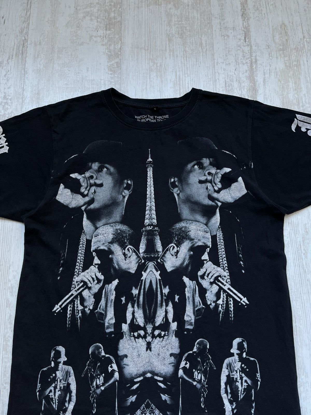 Jay-Z × Kanye West × Rap Tees Vintage Jay-Z & Kanye West Watch The Throne Tour T Shirt Size US S / EU 44-46 / 1 - 2 Thumbnail