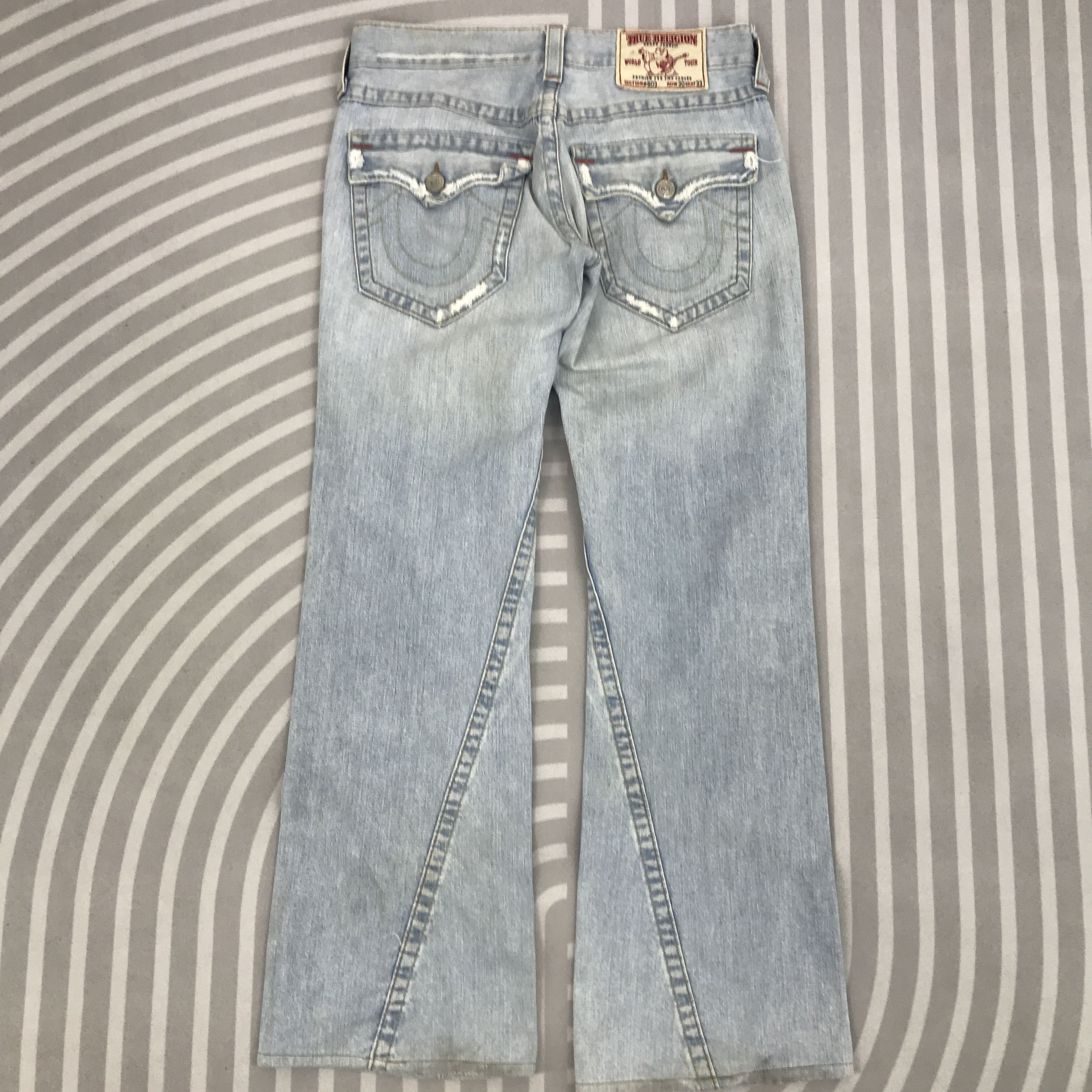 Japanese Brand × Vintage Vintage Flare True Religon Distressed Denim Size US 30 / EU 46 - 5 Thumbnail