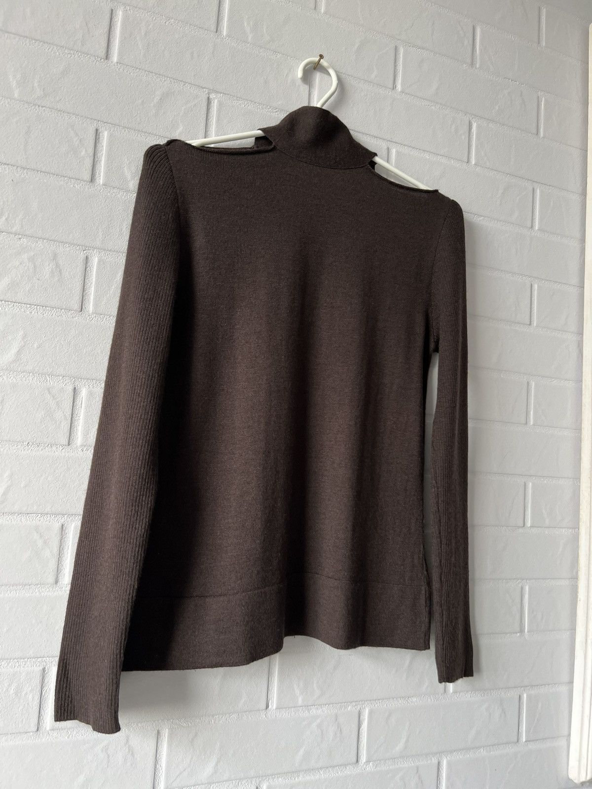 Other Crea Concept Long Sleeve Wool Sweater Open Shoulders Size S Size S / US 4 / IT 40 - 13 Thumbnail