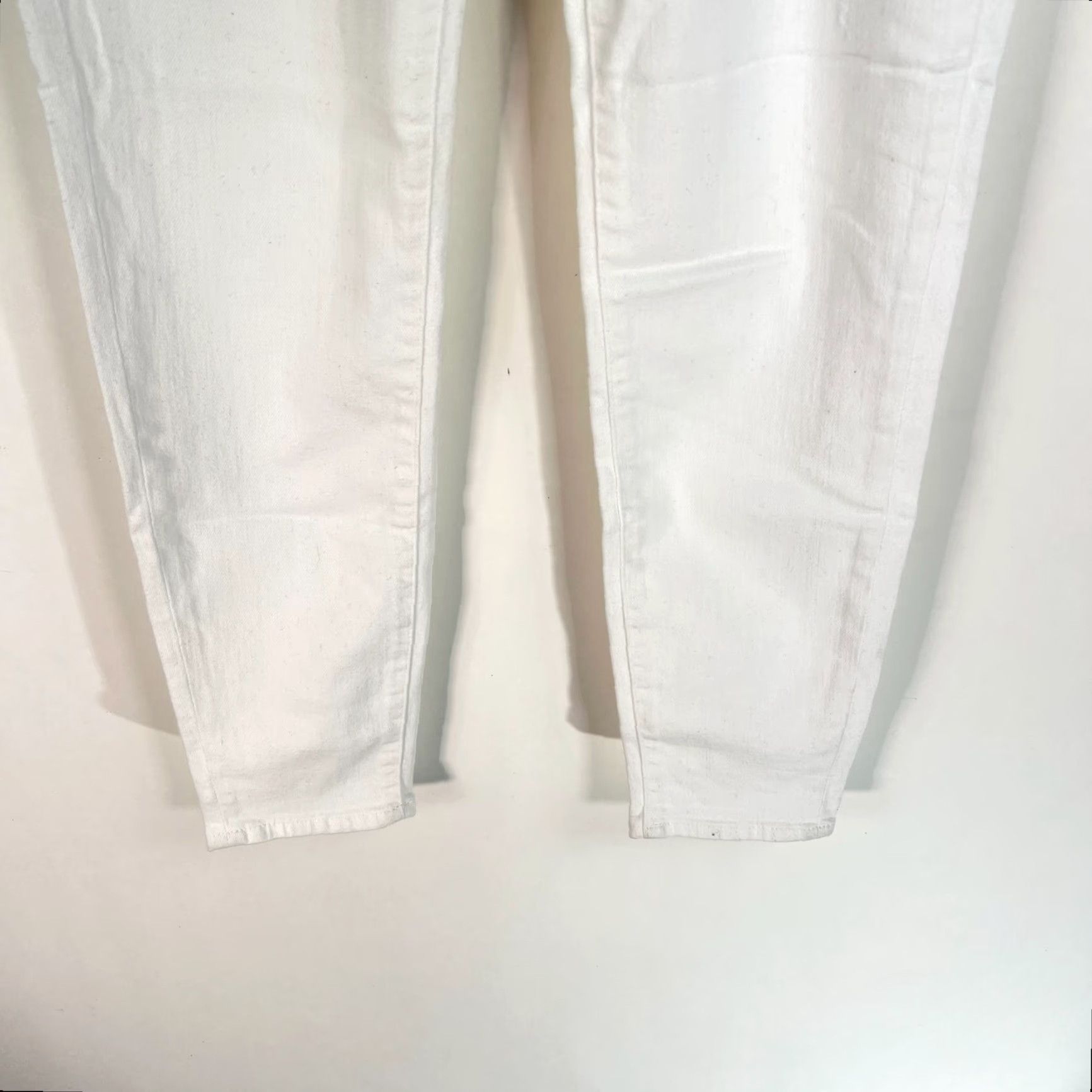 Vintage Pilcro & The Letterpress White Denim Jeans Women's 29 Ankle High Rise 28x28 Size 29" - 4 Thumbnail