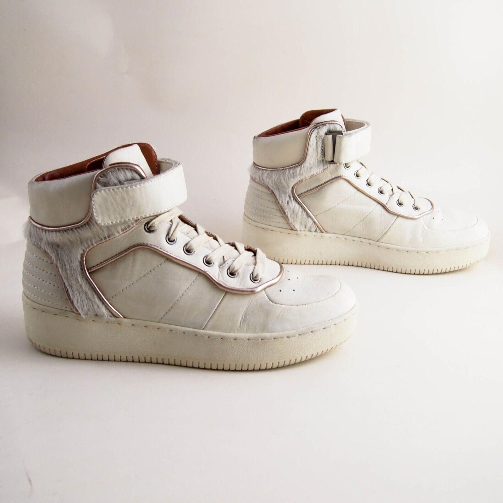 Designer Crime London Sneakers Ivory Leather Womens US 8.5 EU 39 Size US 8.5 / IT 38.5 - 4 Thumbnail