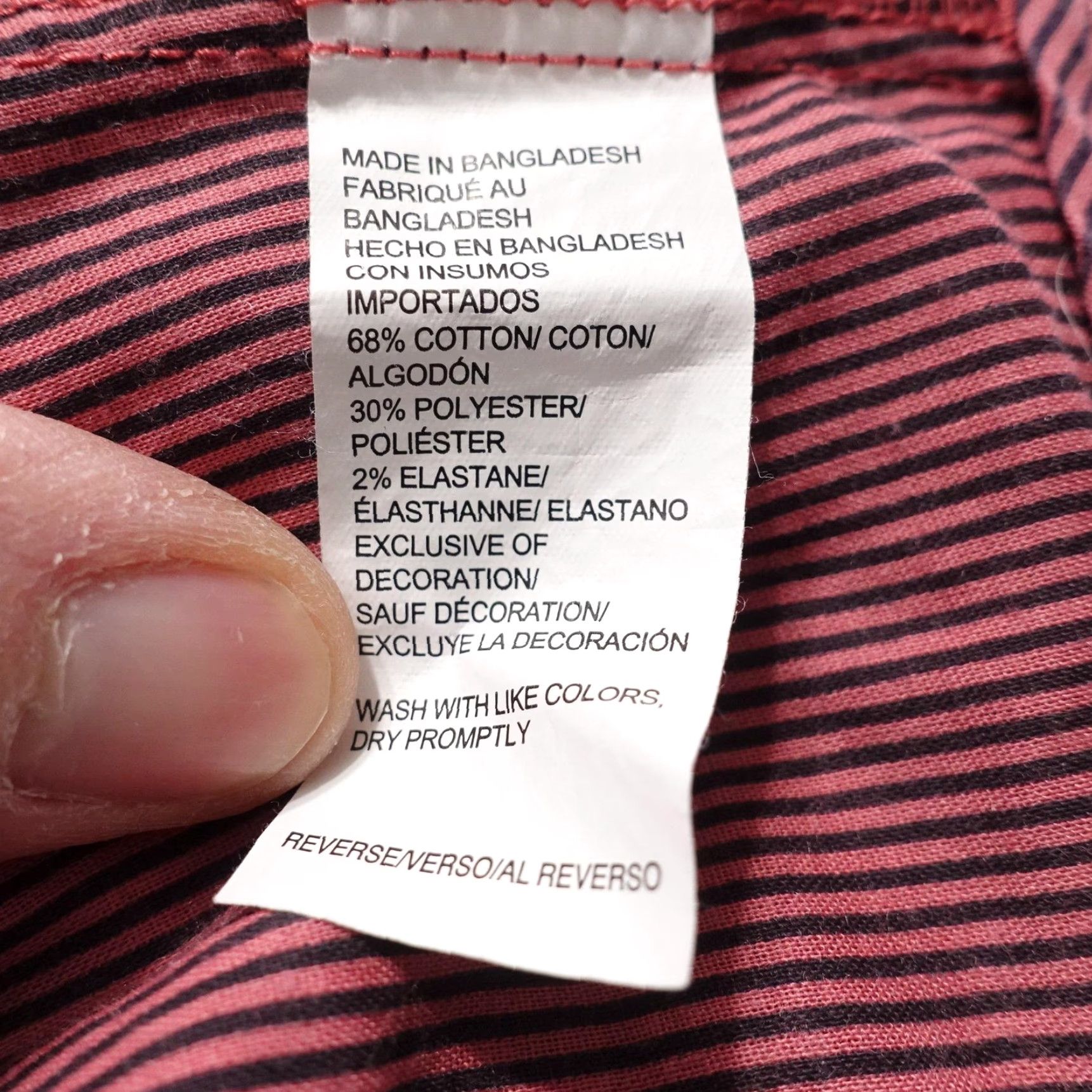 Izod IZOD Saltwater Shorts Mens 40 Red Chino Classic Fit Flat Front Belted Pockets Stretch Casual Summer Mens Size US 40 / EU 56 - 6 Thumbnail
