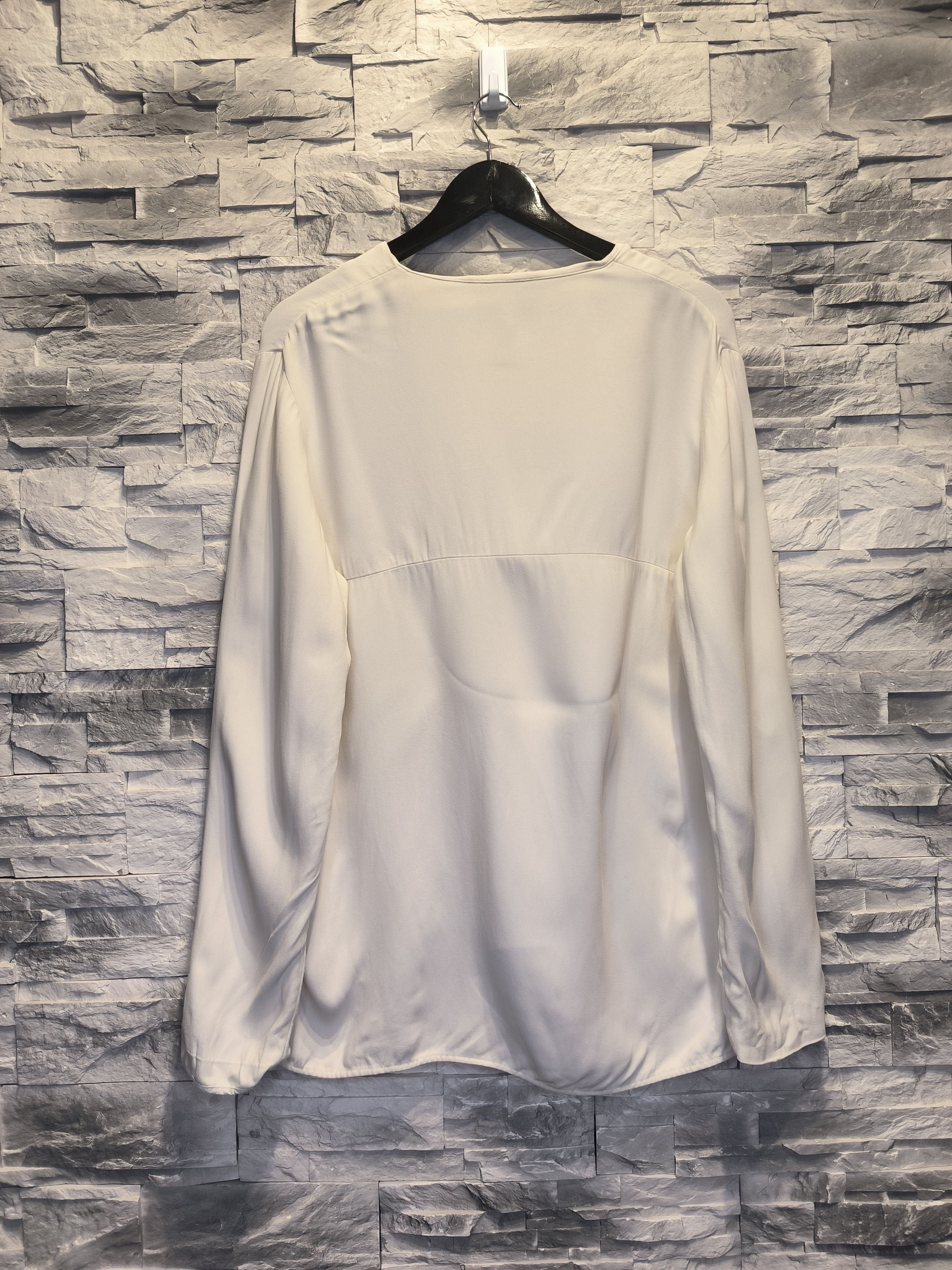 Stella McCartney Stella McCartney Long Sleeve Shirt Blouse White Basic Size L / US 10 / IT 46 - 4 Thumbnail