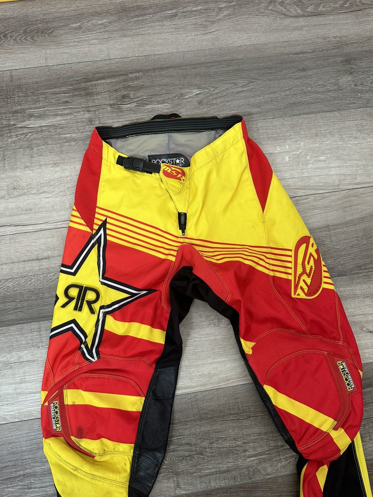 Rockstar Games Rockstar Energy Moto Cross Pants Red + Yellow Sz. 30 Retro Size US 30 / EU 46 - 3 Thumbnail