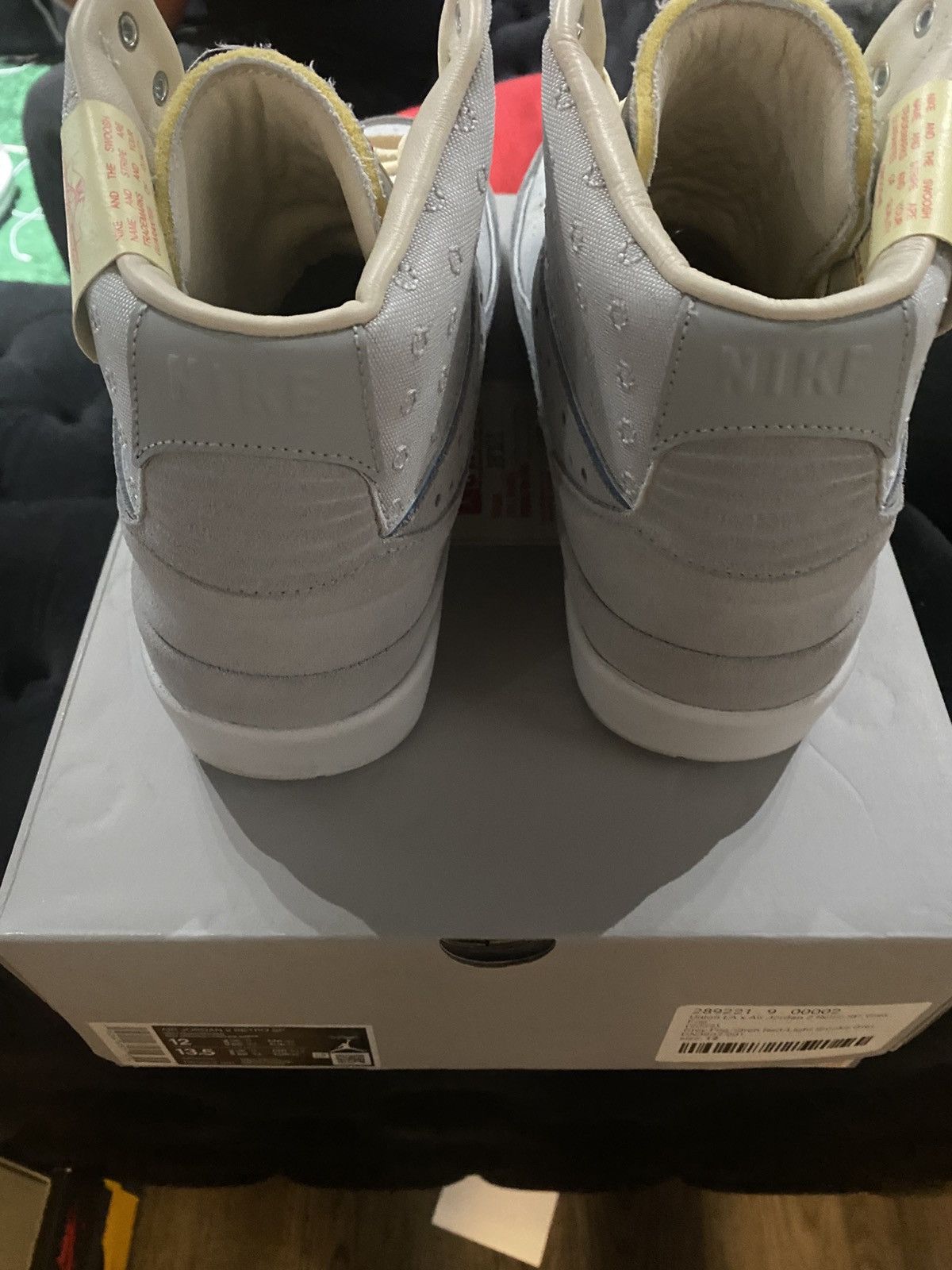 Nike Air Jordan 2 Union Grey Fog DN3802-001 Men Size 12 Used Size US 12 / EU 45 - 4 Thumbnail