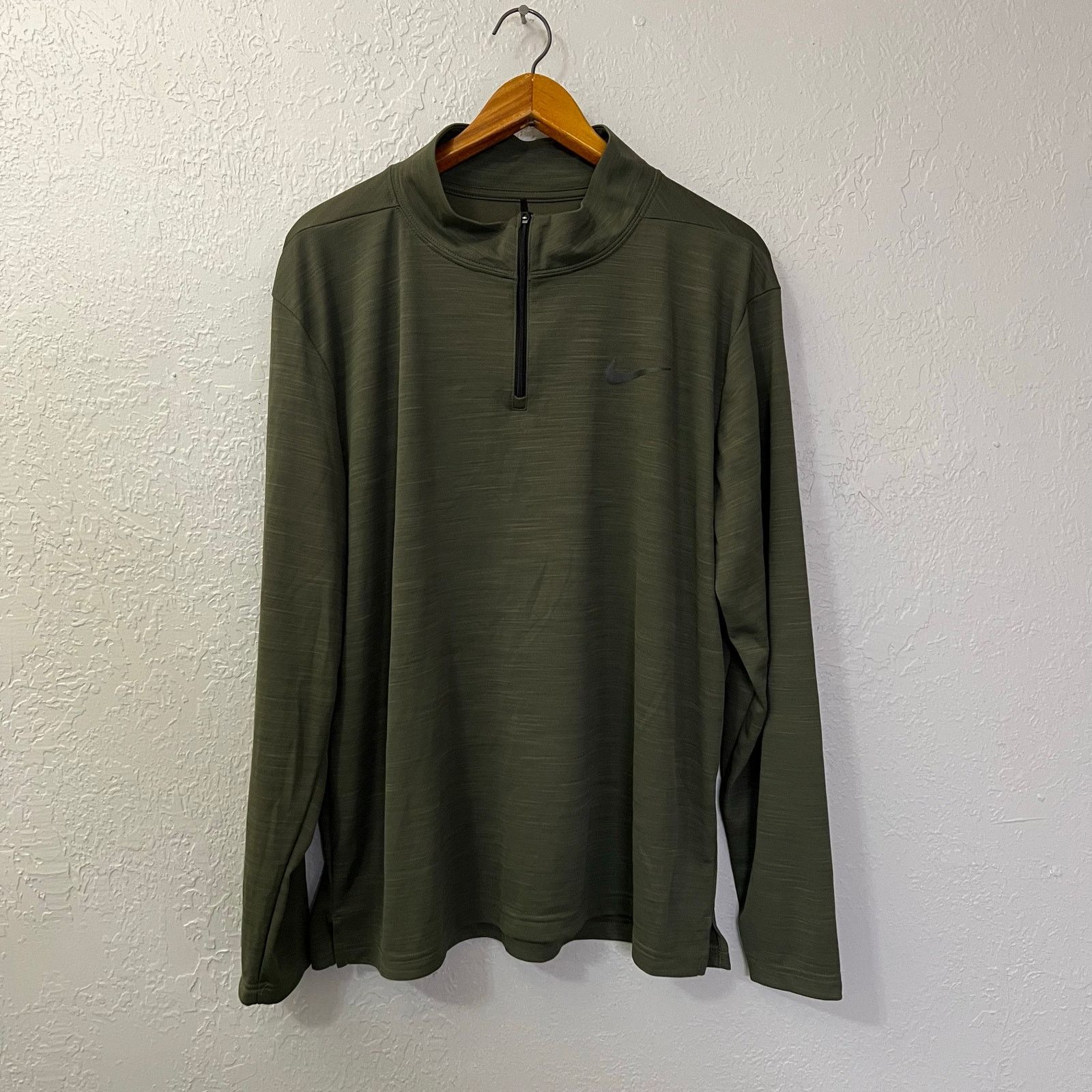 Nike Nike Therma Fit Victory 1/4 Zip pullover Green men Sz XL Size US XL / EU 56 / 4 - 3 Thumbnail