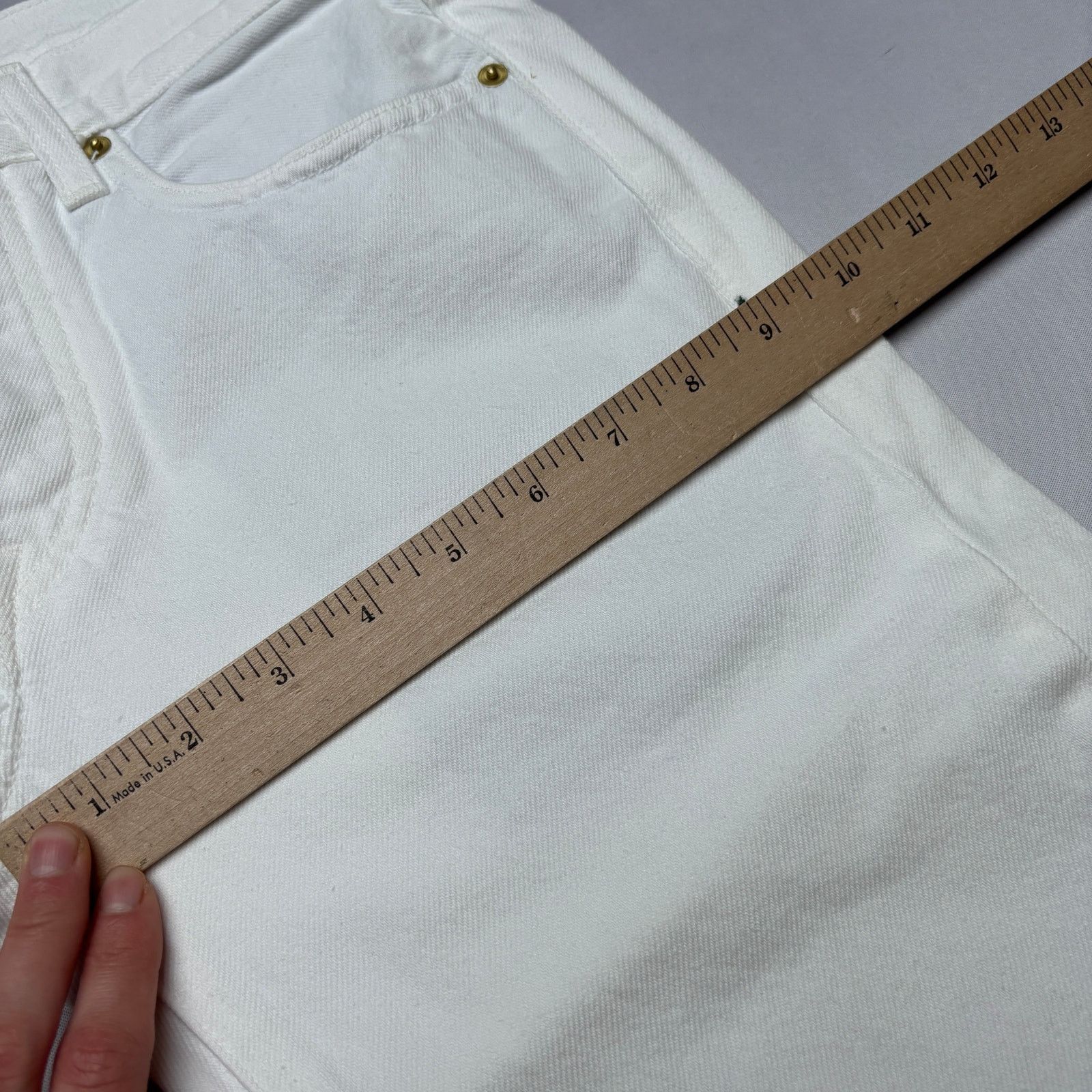 Sid Mashburn $185 Sid Mashburn Slim Straight Jeans 28x32 White Denim Size US 28 / EU 44 - 8 Thumbnail