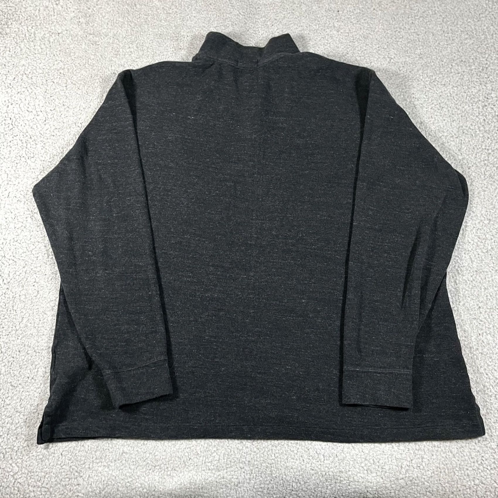 Polo Ralph Lauren Polo Ralph Lauren 1/4 Zip Pullover 2XL Gray Estate Rib Sweater Mock Neck Mens Wool? No, cotton knit. Size US XXL / EU 58 / 5 - 7 Thumbnail