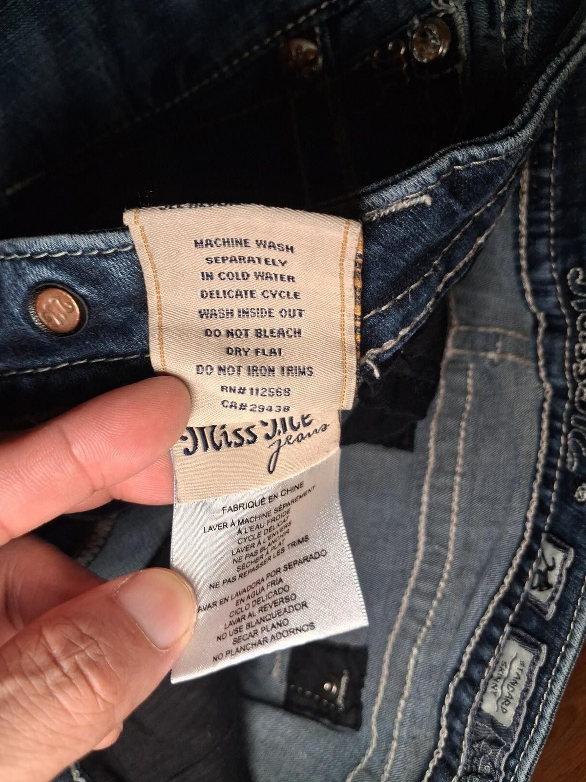 Other Miss Me Jeans Womens 26x31.5 Blue Cotton Distressed Skinny Size 26" / US 2 / IT 38 - 5 Thumbnail