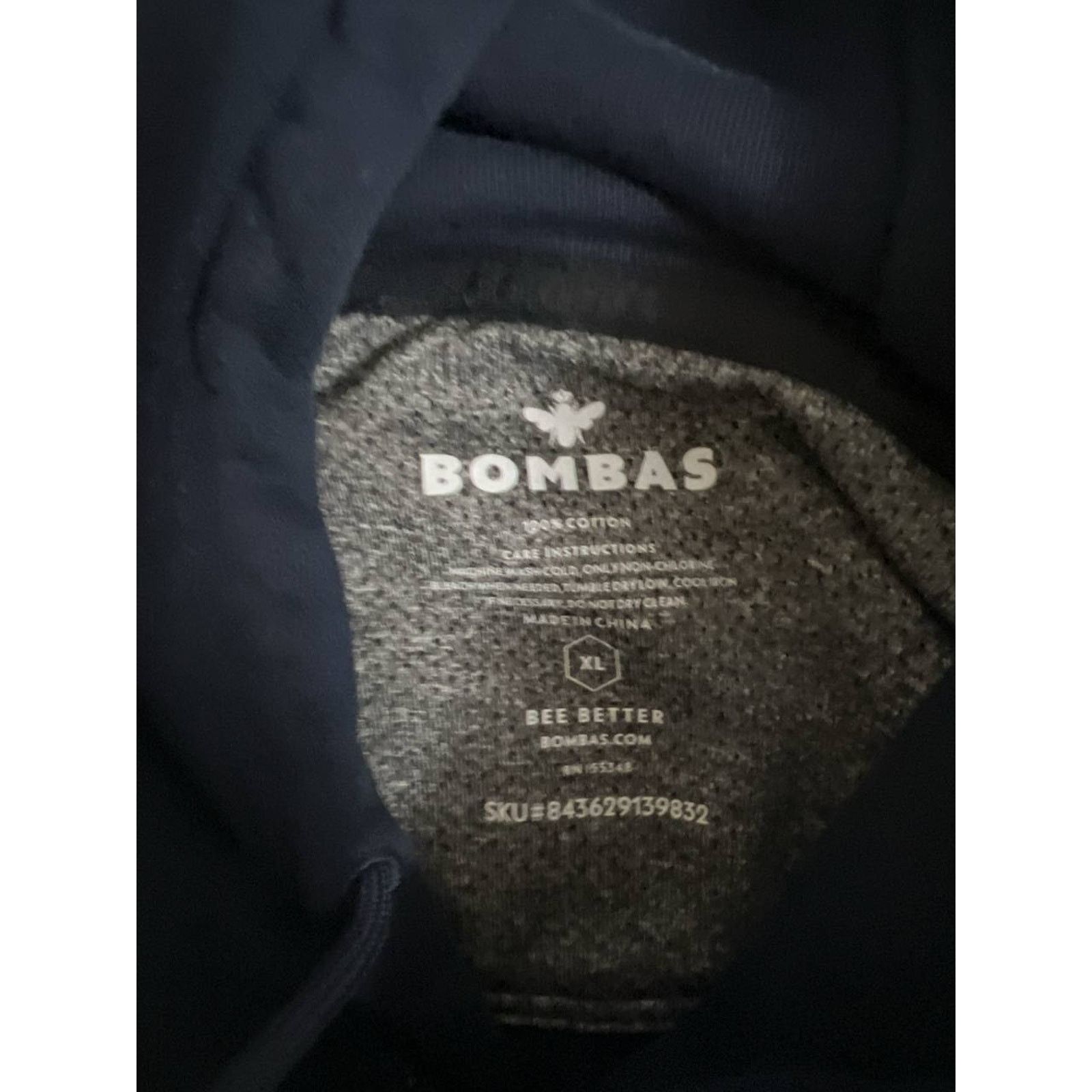 & Other Stories BOMBAS Blue Activewear Hoodie 100% Cotton XL A001898 Size US XL / EU 56 / 4 - 4 Thumbnail