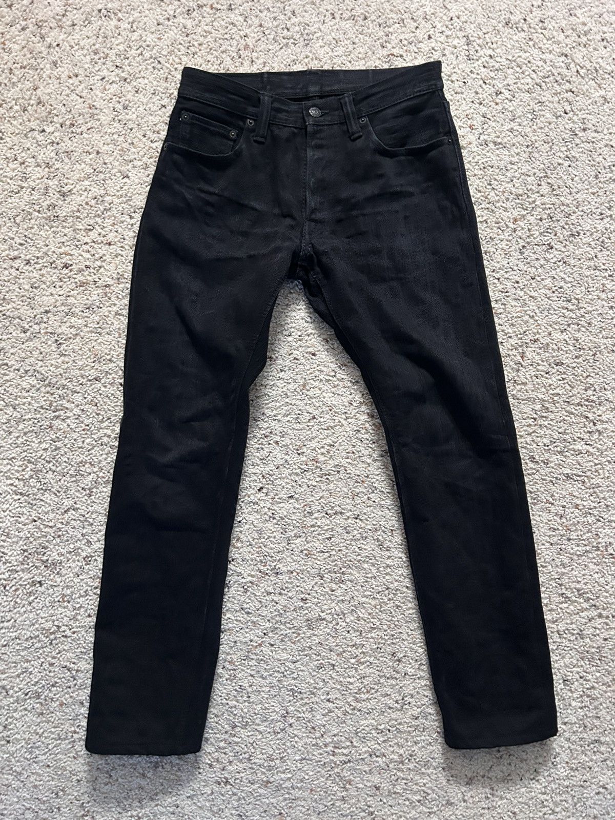 Pure Blue Japan Pure Blue Japan EX-BB-013 Extra Slub Black Slim Tapered (31) Size US 31 - 1 Thumbnail