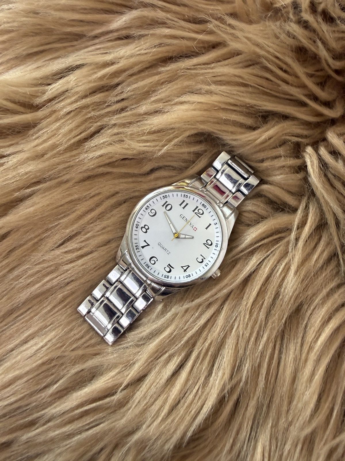Geneva Geneva Wristwatch with Metal Strap, Minimalist Men's Quartz Size ONE SIZE - 1 Thumbnail