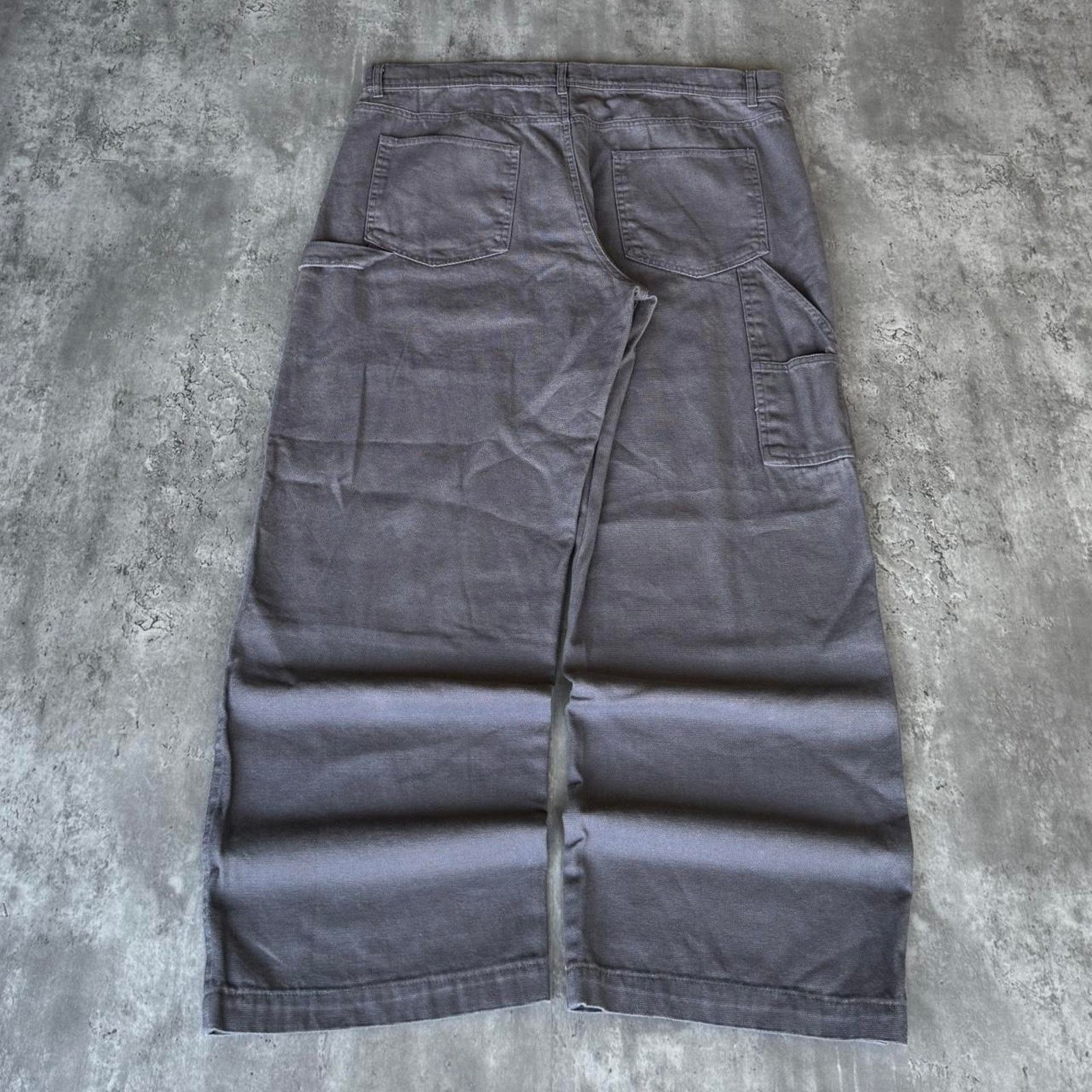 Carhartt × Carhartt Wip × JNCO Vintage Y2K Wolf Grey Double Knee Baggy Carpenter Pants Size US 40 / EU 56 - 2 Thumbnail