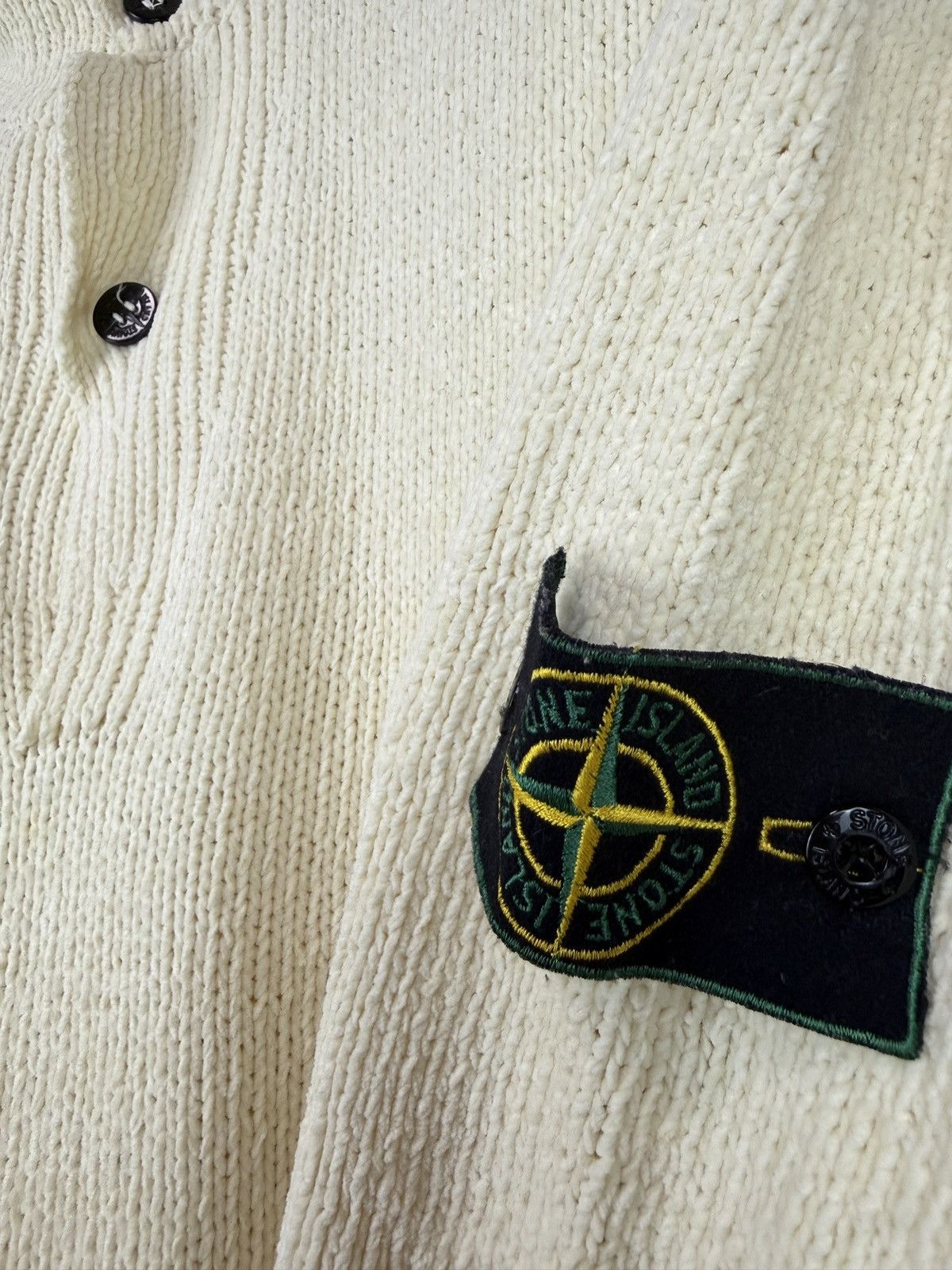 Stone Island Off-white Stone Island Green Edge Badge vintage sweater Size US L / EU 52-54 / 3 - 3 Thumbnail