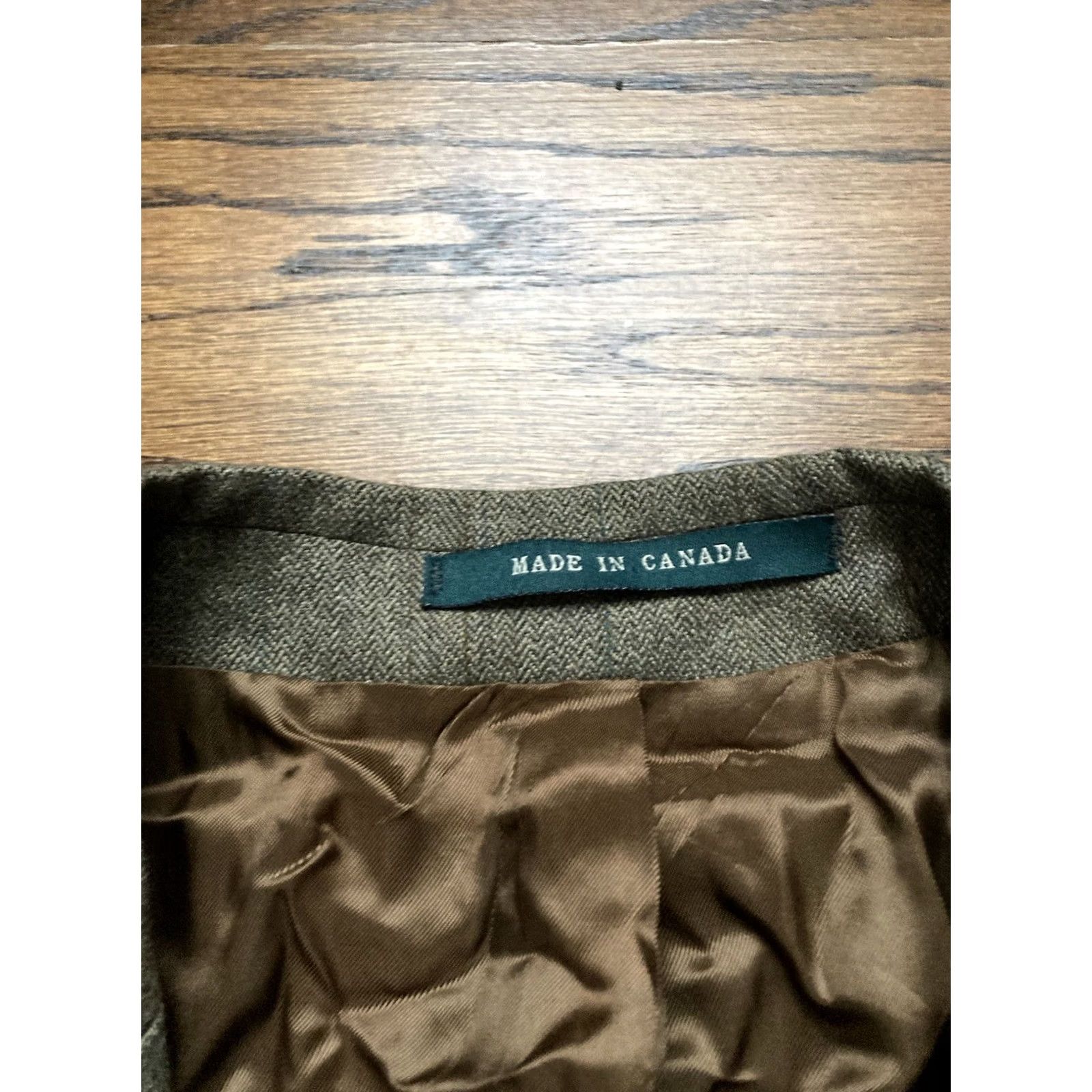 Ralph Lauren Lauren Ralph Lauren Blazer Jacket Mens 43 Tall Wool Alpaca Brown Herringbone Wool 2 Piece Mens Tall Brown 43 Size 46R - 5 Thumbnail
