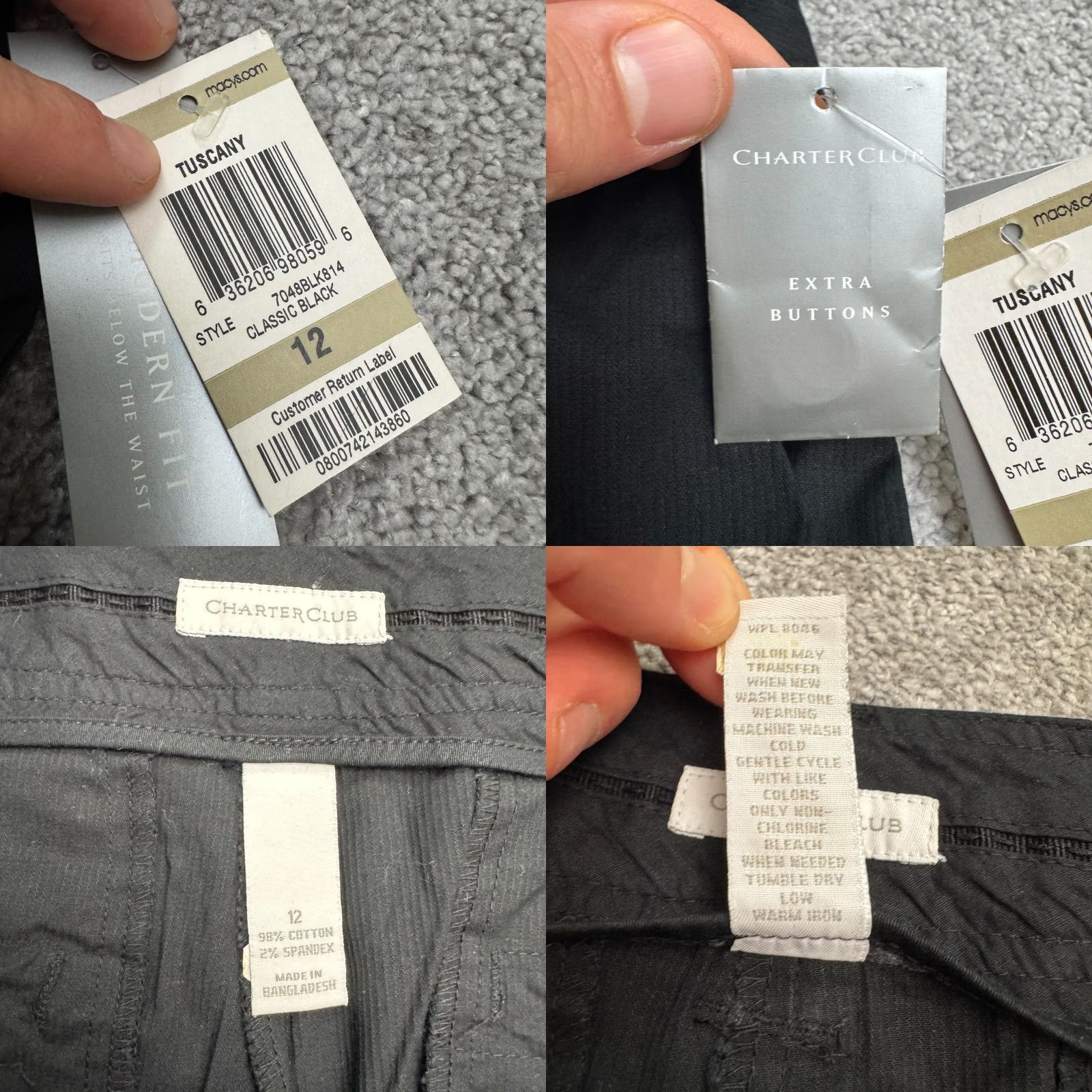 Charter Club Charter Club Black Dress Pants Womens 12 Straight Leg Vintage No Size 34" / US 12 / IT 48 - 8 Thumbnail