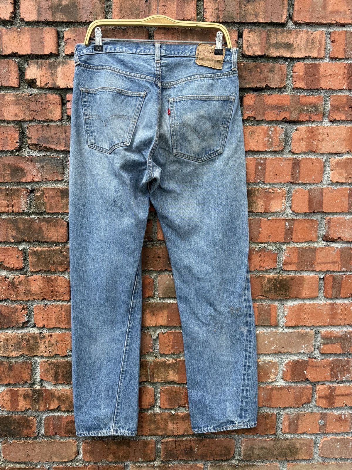 Levi's Vintage Clothing W33x30.5 Vintage levi’s 501 redline 80s repaired made in USA Size US 33 - 2 Thumbnail