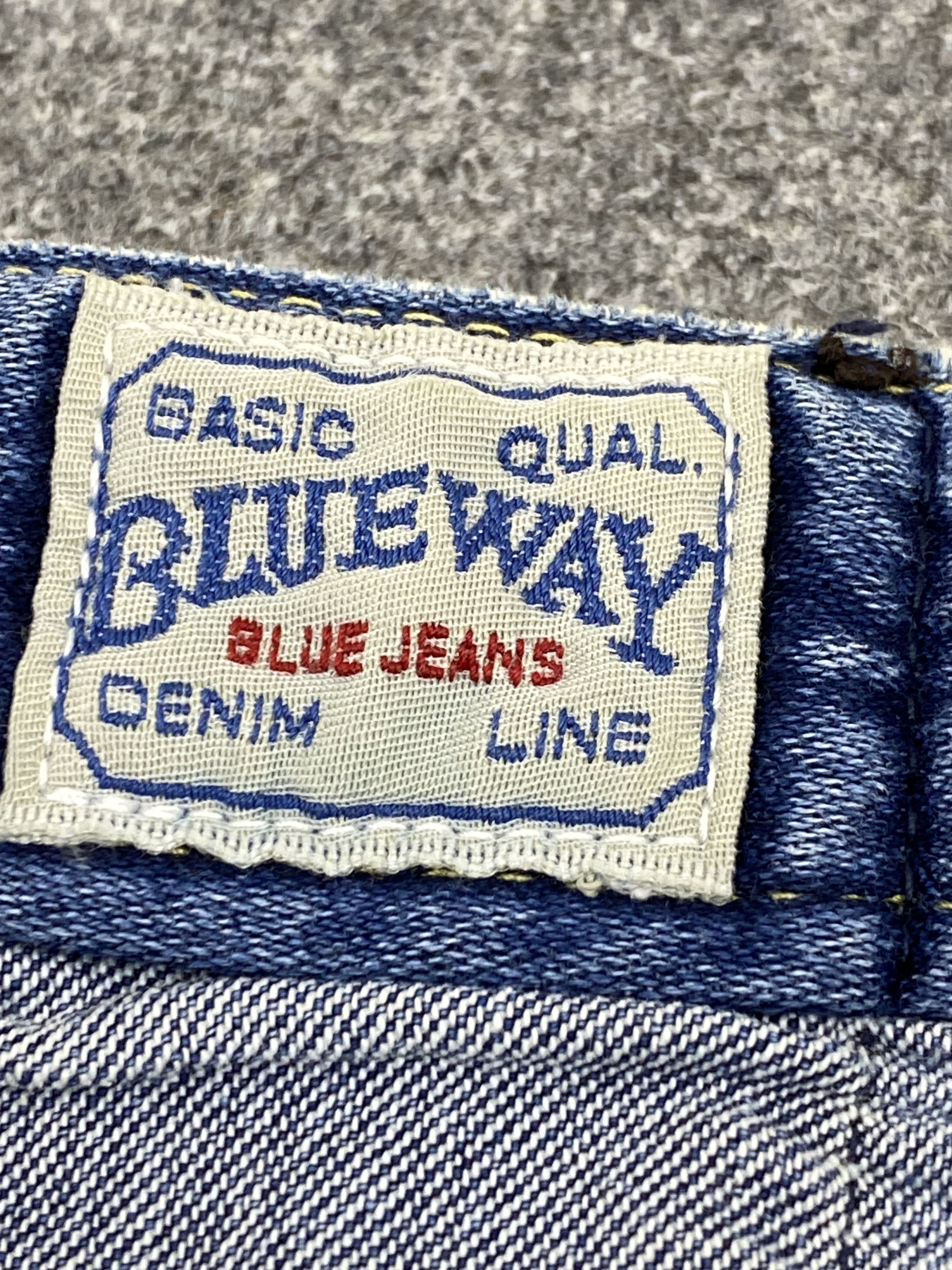 Japanese Brand Vintage Blueway Distressed Faded Blue Jeans DP2746 Size US 28 / EU 44 - 6 Thumbnail