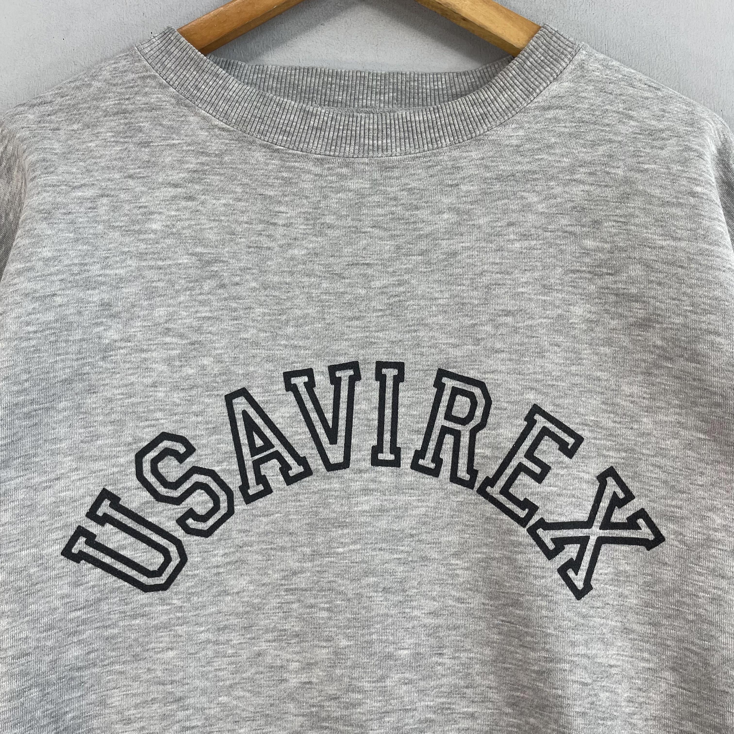 Avirex × Vintage Vintage 90s AVIREX Usaf Spellout Printed Crewneck Sweatshirt Size US XL / EU 56 / 4 - 2 Thumbnail
