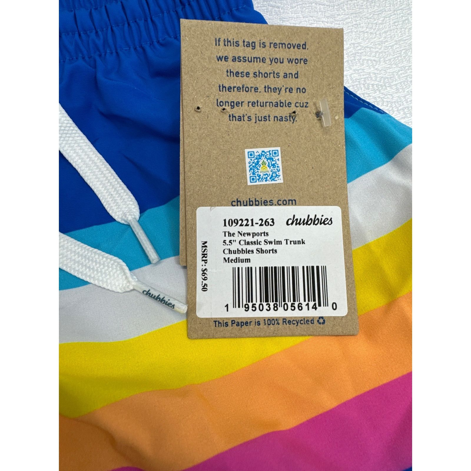 Chubbies Chubbies "Newport” 5 1/2 inch classic swim trunk men sz M Size US 32 / EU 48 - 4 Thumbnail