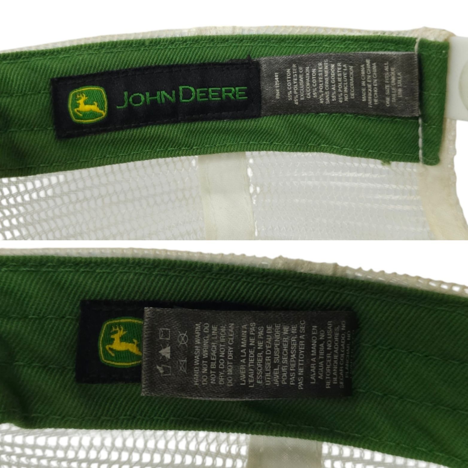 John Deere John Deere Mesh Back Snapback Cap Trucker Foam Panel Visor Size ONE SIZE - 8 Thumbnail