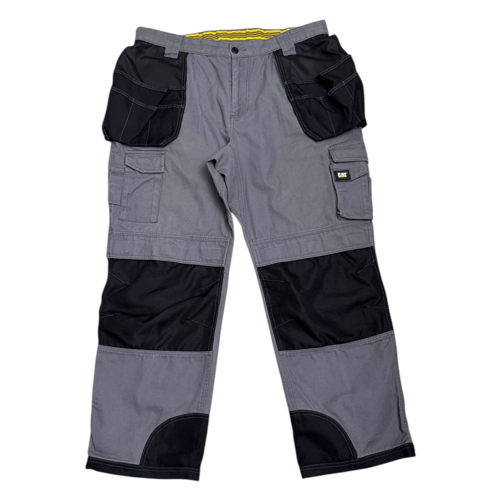 Caterpillar CATERPILLAR CAT Double Front Gray Work Carpenter Pants 38x30 Size US 38 / EU 54 - 1 Thumbnail
