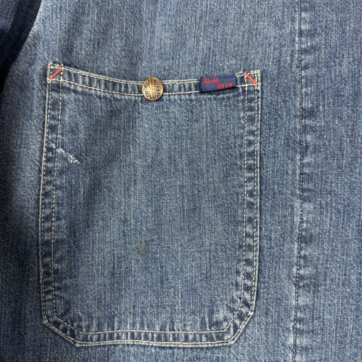 Blue Blue Japan 🔥BLUE BLUE JAPAN INDIGO DENIM CHORE JACKET Size US M / EU 48-50 / 2 - 9 Thumbnail