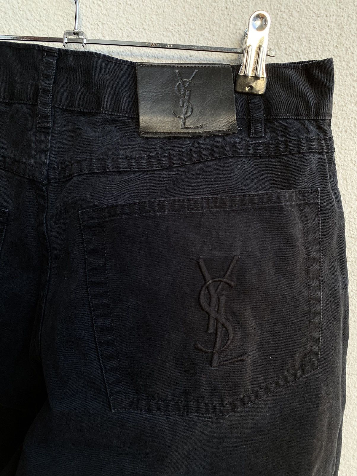 Vintage Black 30x32 YSL Jeans Denim Pants Grailed