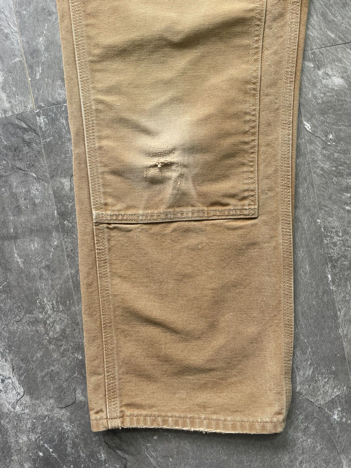 Carhartt Vintage Carhartt Double Knee Faded Tan Dirty Carpenter Pants Size US 34 / EU 50 - 5 Thumbnail