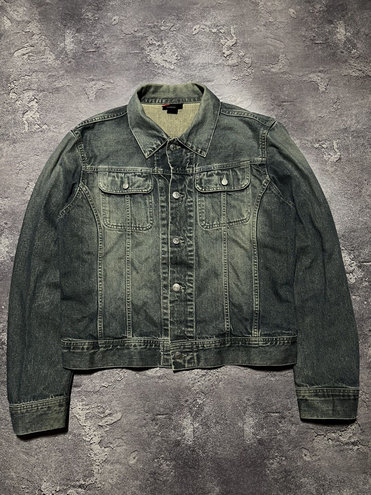 Diesel Vintage Diesel Denim Jacket Faded Y2K Archive Streetwear Size US L / EU 52-54 / 3 - 1 Thumbnail