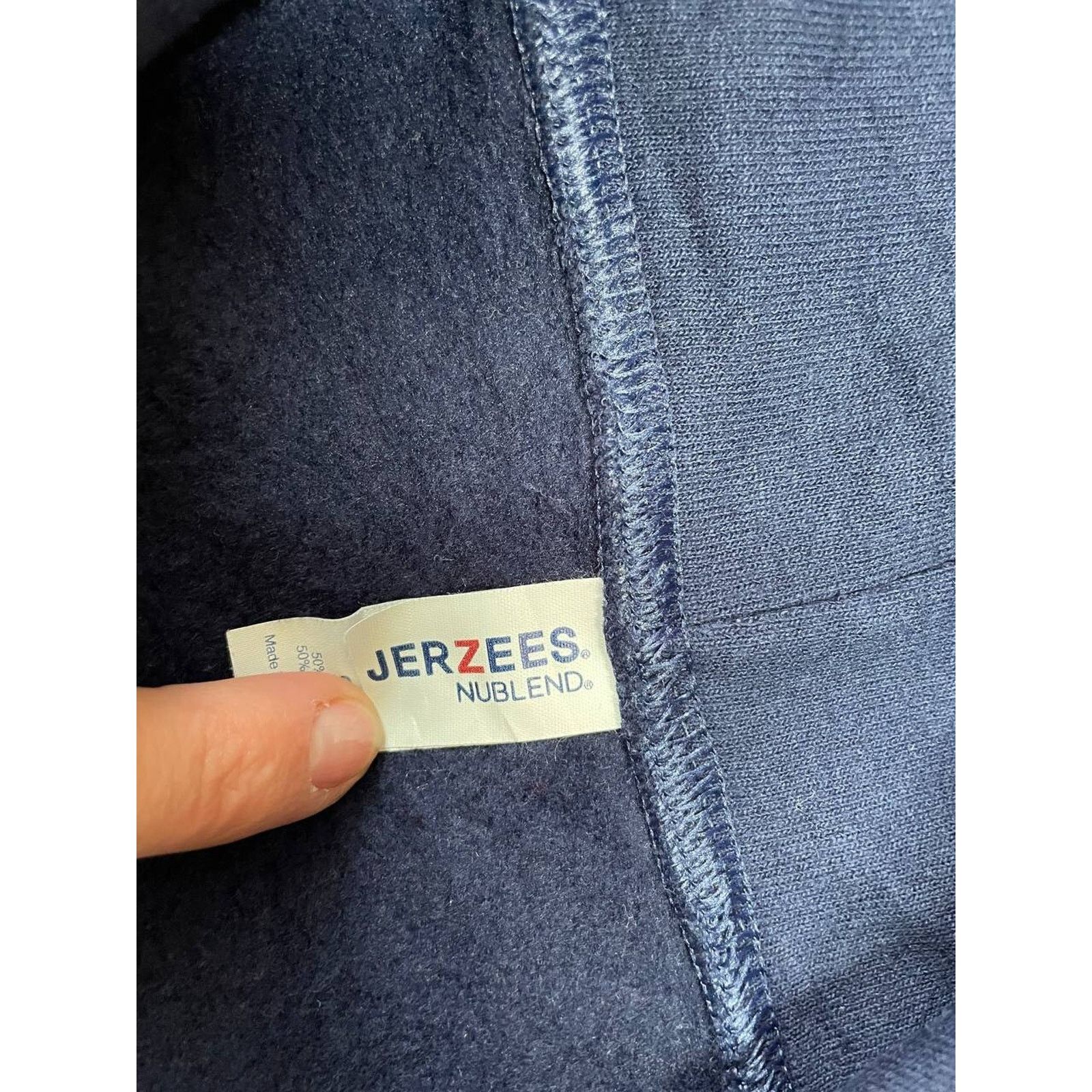 Jerzees Vintage Stall Warriors Navy Blue Hoodie Jerzees Size S Size US S / EU 44-46 / 1 - 9 Thumbnail