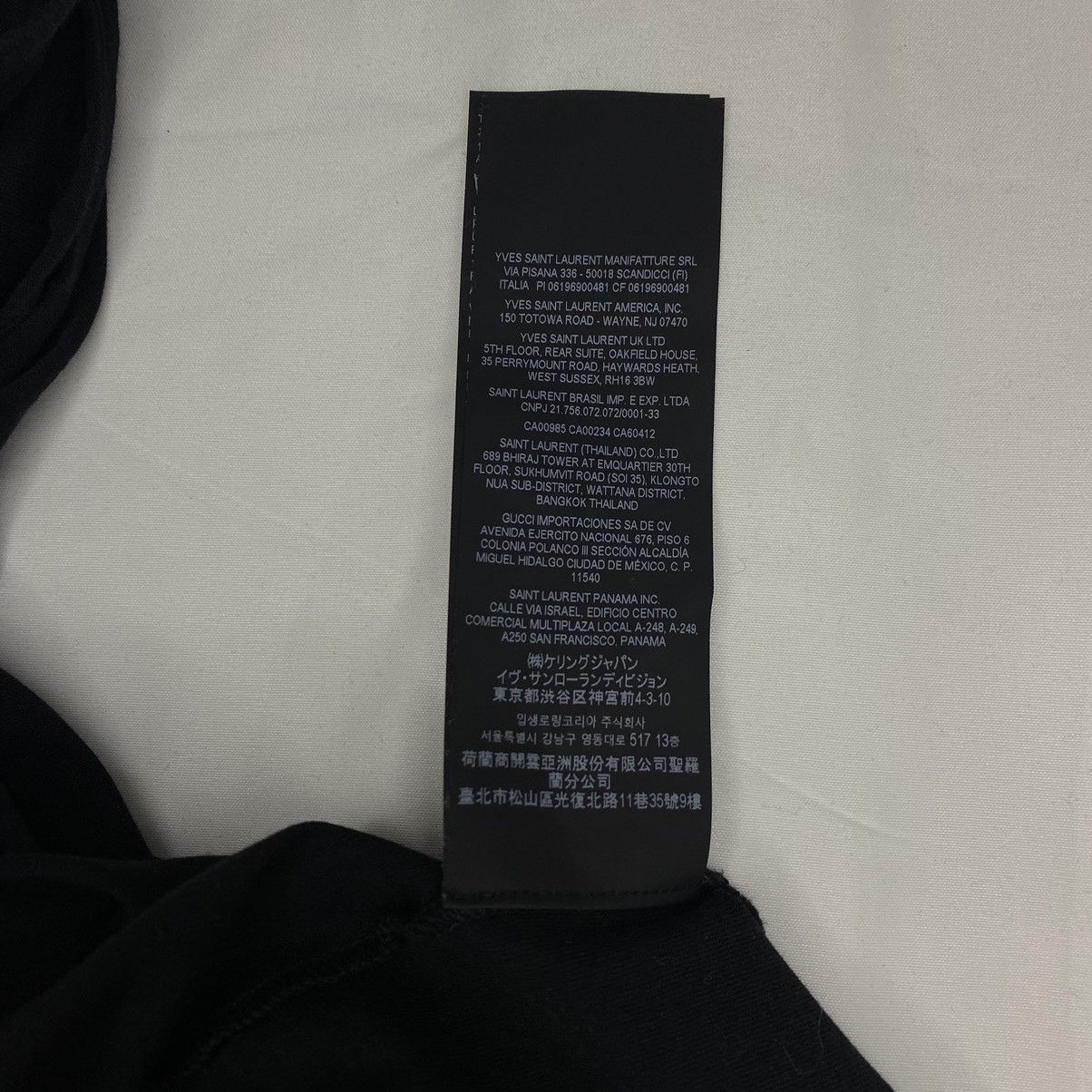 Saint Laurent Paris Saint Laurent Paris Rive Gauche Tee Size US S / EU 44-46 / 1 - 9 Thumbnail