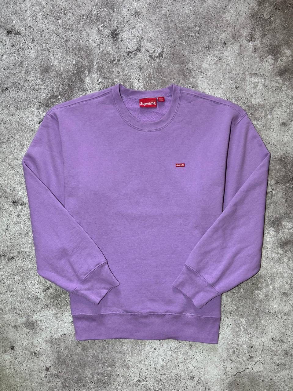 Supreme Supreme FW19 Small Box Crewneck Sweatshirt Light Violet Size US L / EU 52-54 / 3 - 1 Thumbnail