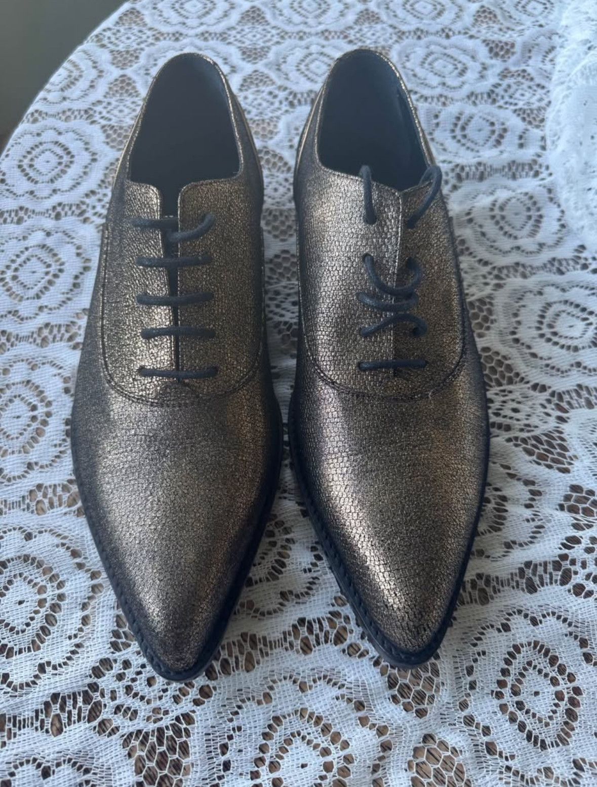 Lanvin Lanvin Gold Dress Shoes Size US 9 / EU 42 - 1 Thumbnail