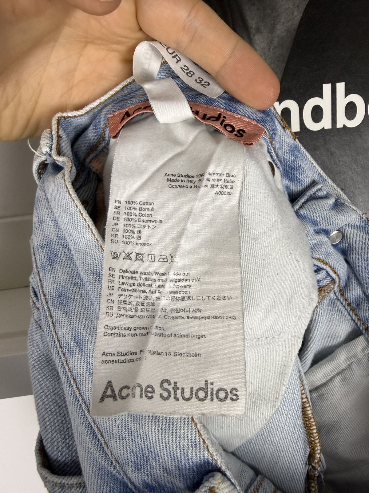 Acne Studios Acne studios Baggy Denim Jeans Streetwear Hype Designer y2k Size 28" / US 6 / IT 42 - 6 Thumbnail