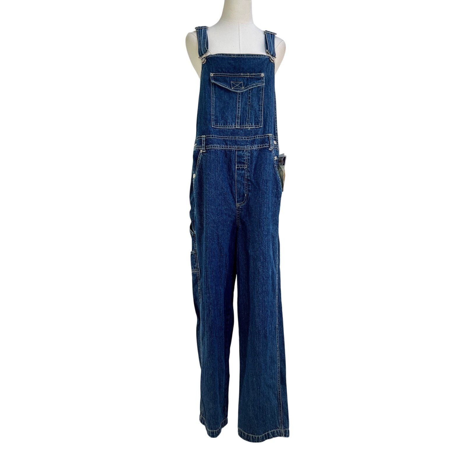 Bill Blass × Vintage Vintage Bill Blass Jeans Deadstock Denim Overalls Blue Size 34" / US 12 / IT 48 - 1 Thumbnail