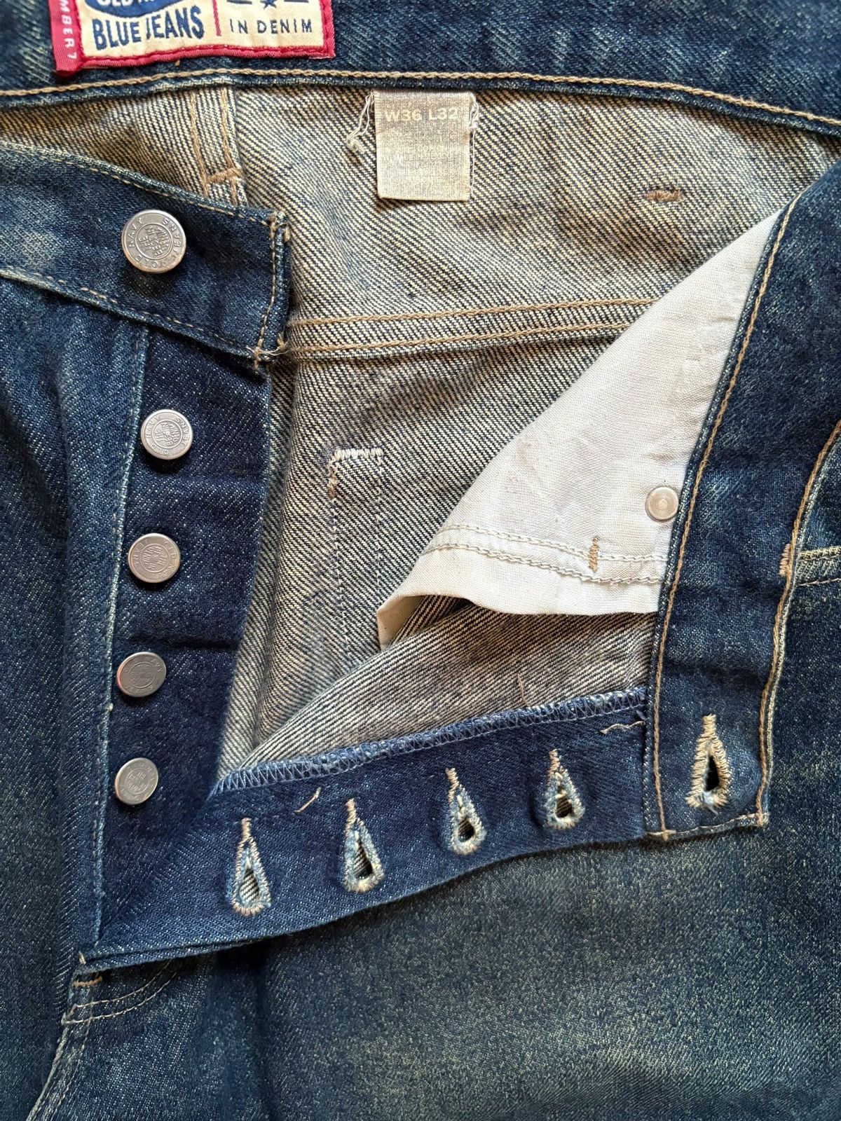 Japanese Brand Vintage Japanese Brand Mud Wash Distressed Baggy Jeans Size US 37 - 3 Thumbnail