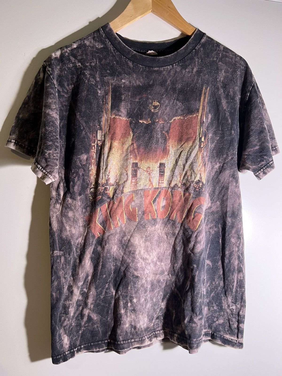 Y2K 2000’s VTG Vintage King Kong Movie Bleached T Tee Shirt