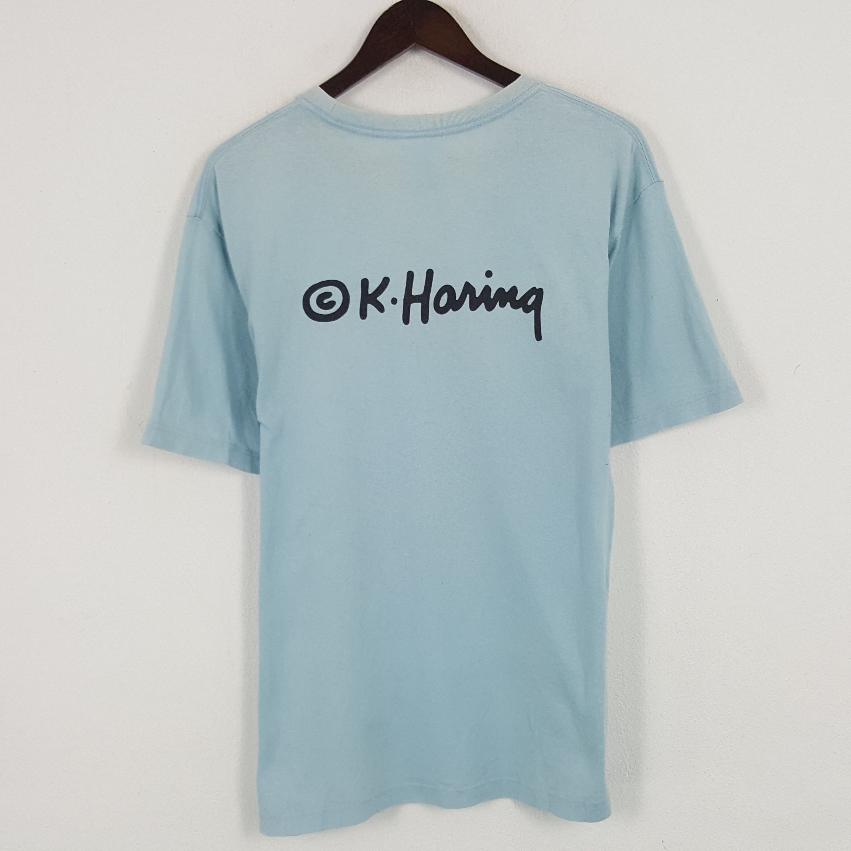 Japanese Brand × Keith Haring × Vintage Vintage Keith Haring Calling Tshirt Size US L / EU 52-54 / 3 - 3 Thumbnail