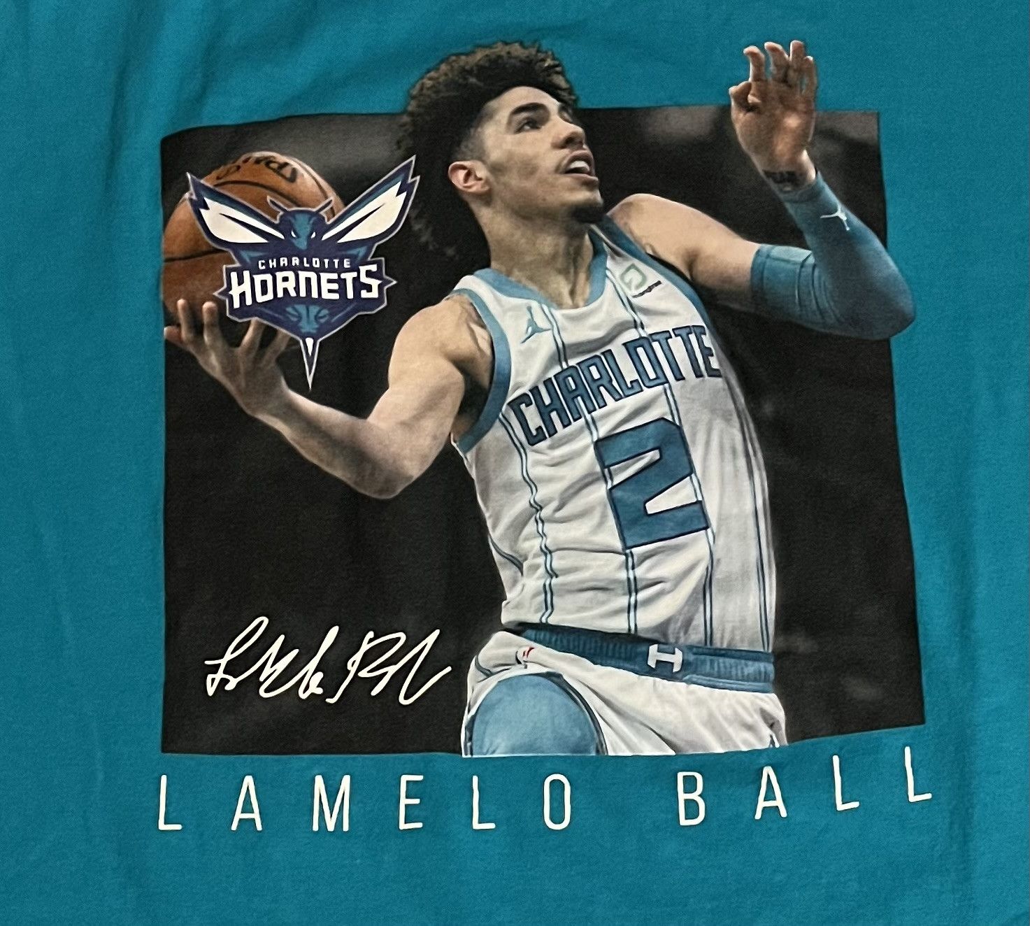 NBA NBA Charlotte Hornets Lamelo Ball tee shirt Size US L / EU 52-54 / 3 - 3 Thumbnail