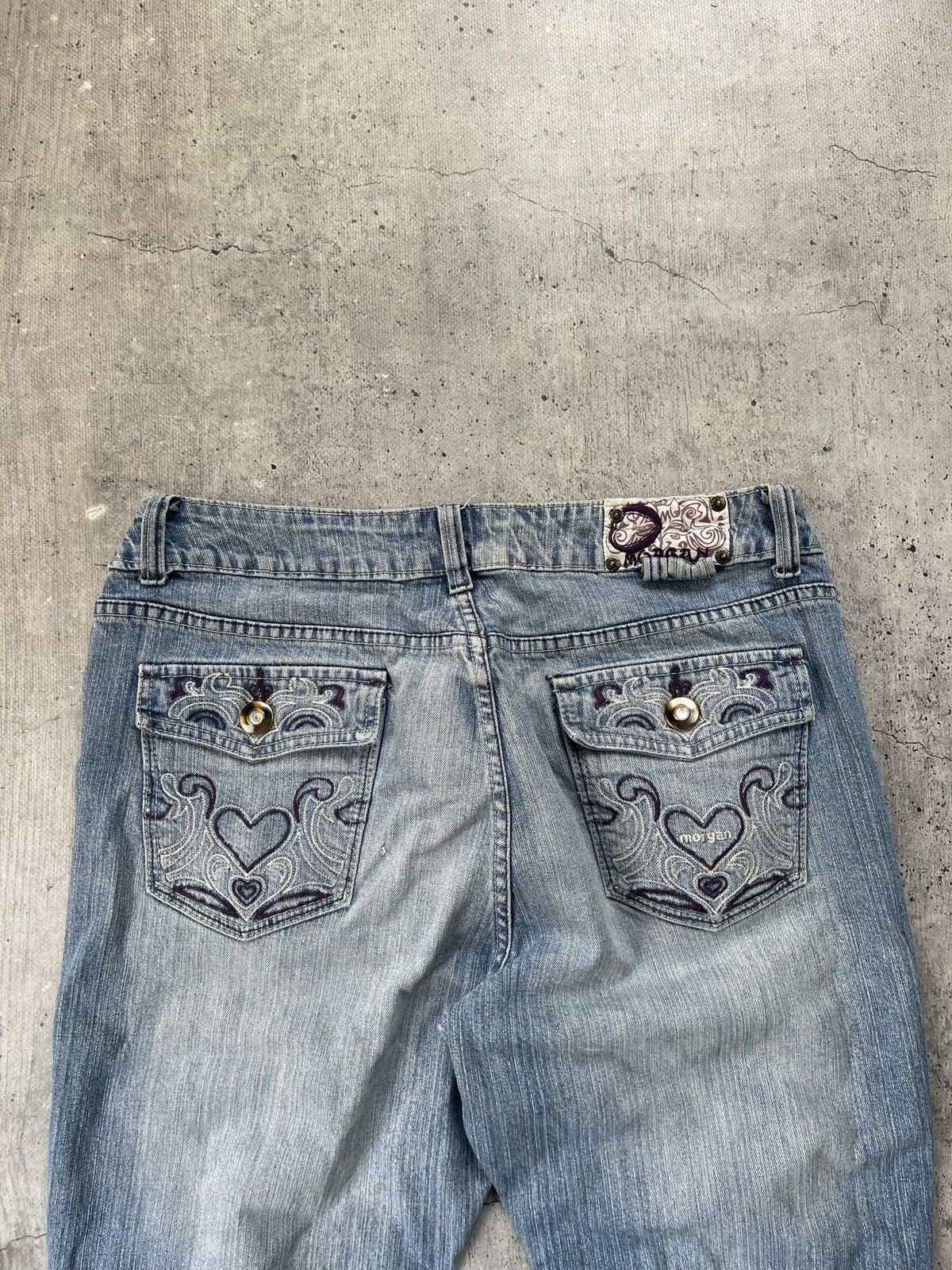 Jean punk grunge washed faded y2k bootcut jeans Size US 34 / EU 50 - 4 Thumbnail