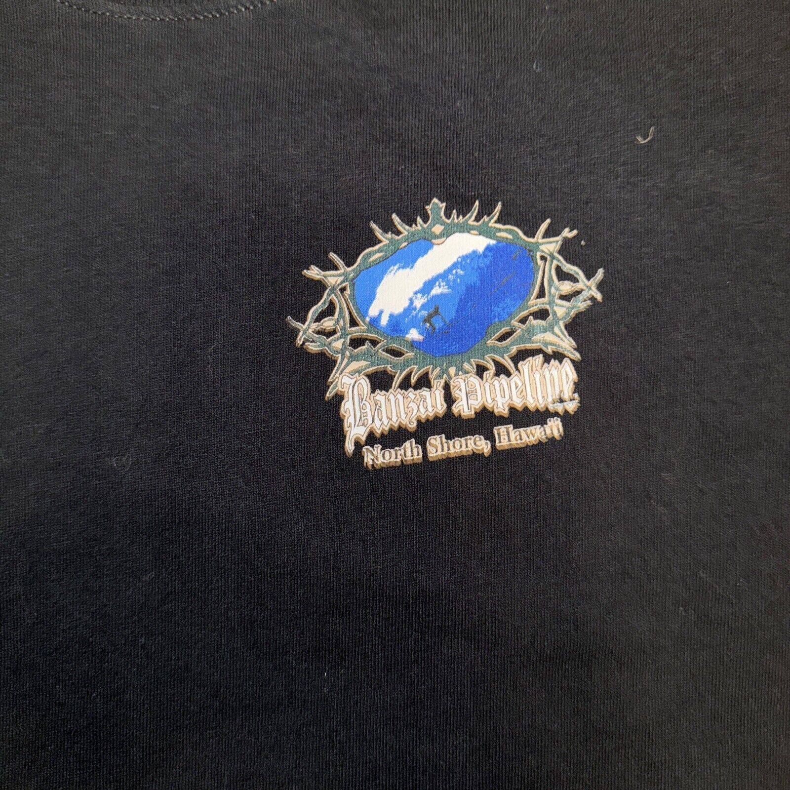 Band Tees × Vintage North Shore Hawaii Long Sleeve Shirt Black Medium 18x22 Size US M / EU 48-50 / 2 - 6 Thumbnail