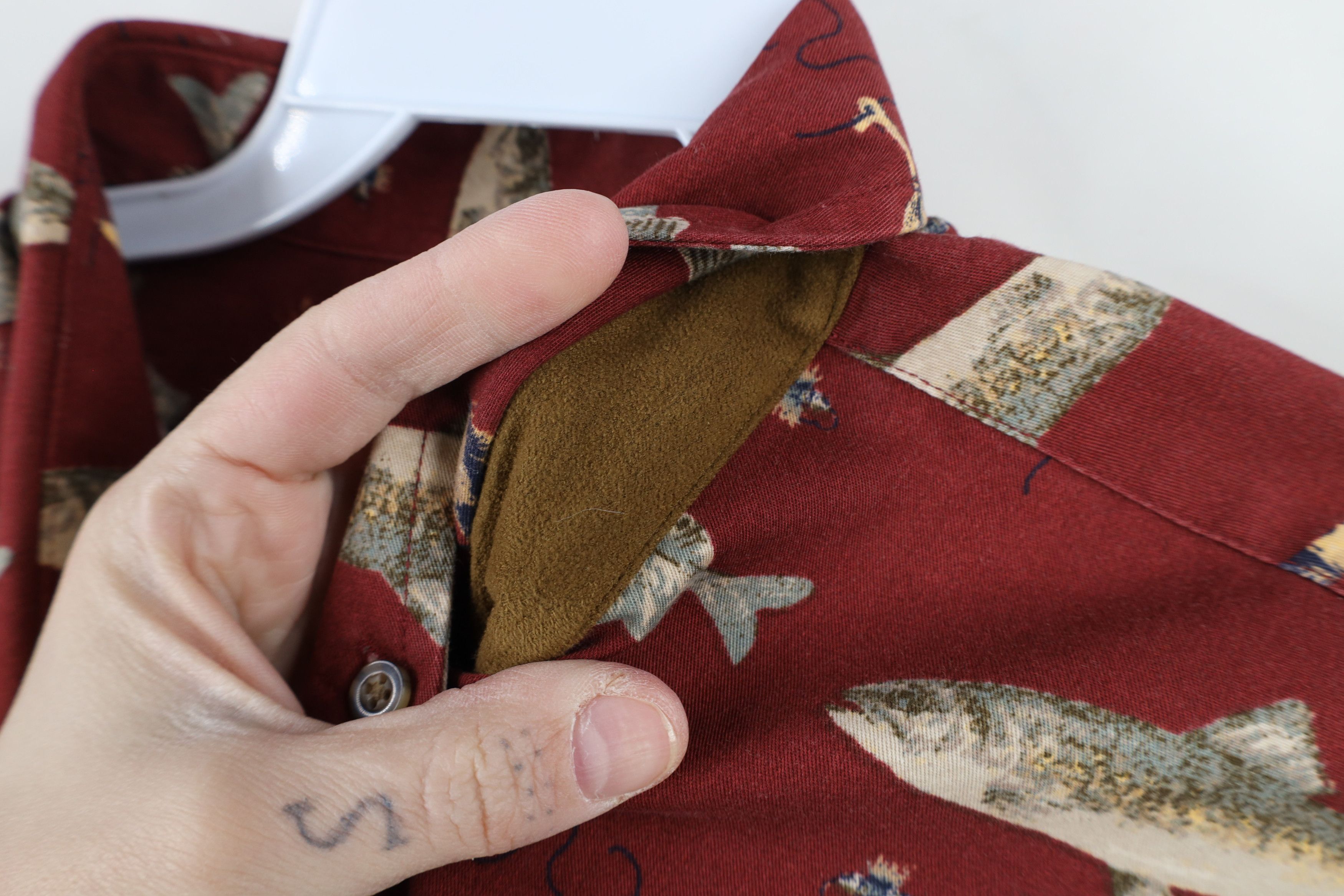Vintage Vintage 90s Streetwear Nature Over Print Button Down Shirt Size US L / EU 52-54 / 3 - 9 Thumbnail