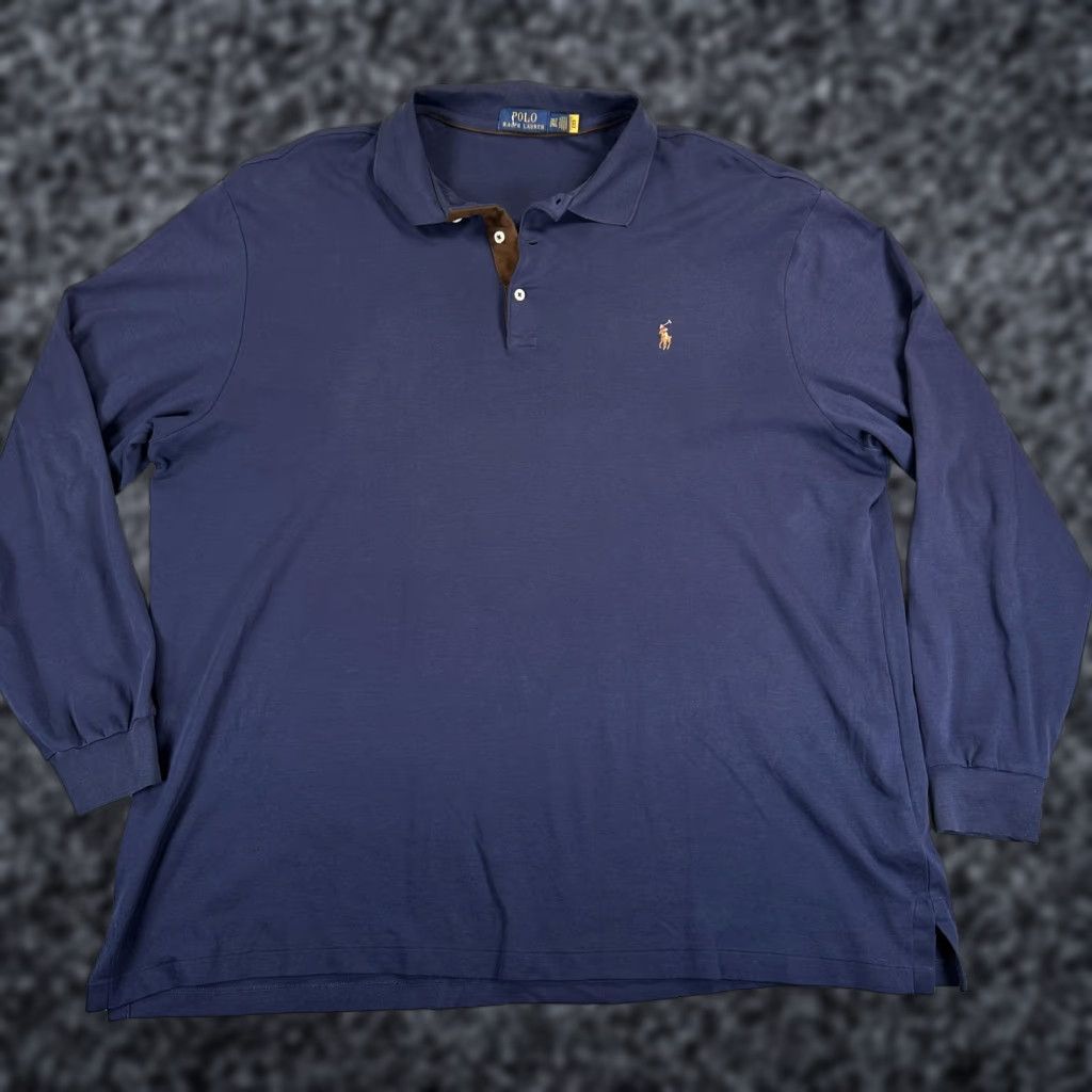 Polo Ralph Lauren Polo Ralph Lauren Polo Shirt Mens 2XLT Blue Long Sleeve Big & Tall Pony Logo Polo Shirt Mens 2XLT Blue Long Sleeve Big & Tall Pony Logo Size US XXL / EU 58 / 5 - 1 Thumbnail