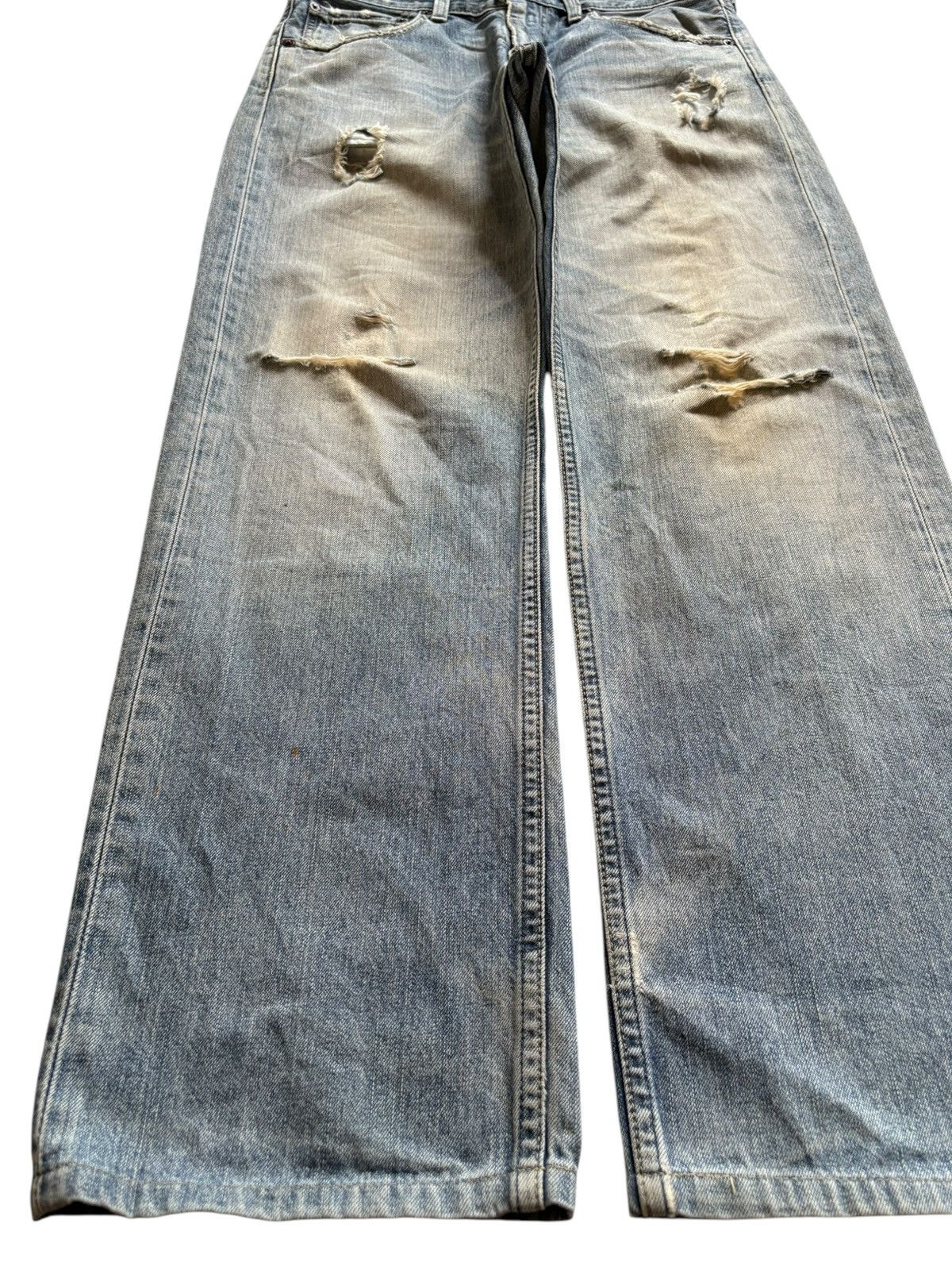Levi's Vintage 90s Levis 503 Mud Wash Ripped Loose Baggy Jeans Size US 31 - 6 Thumbnail