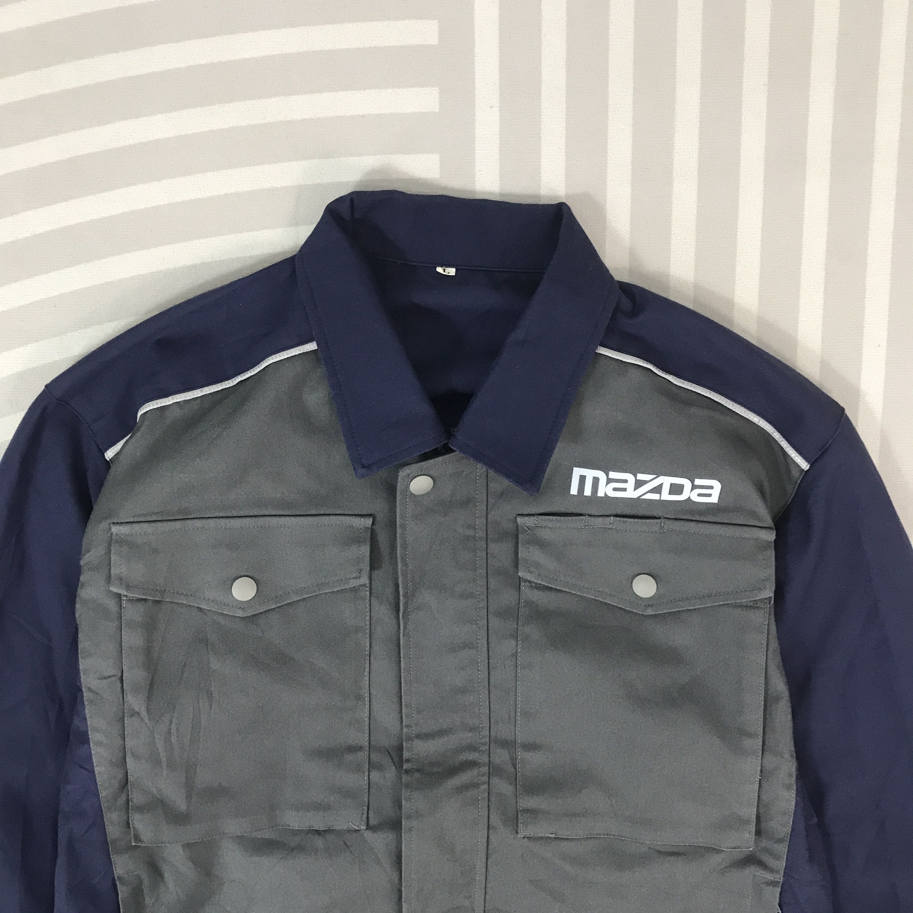 Japanese Brand Vintage Mazda Racing work uniform custom Jacket K62B22 Size US L / EU 52-54 / 3 - 3 Thumbnail