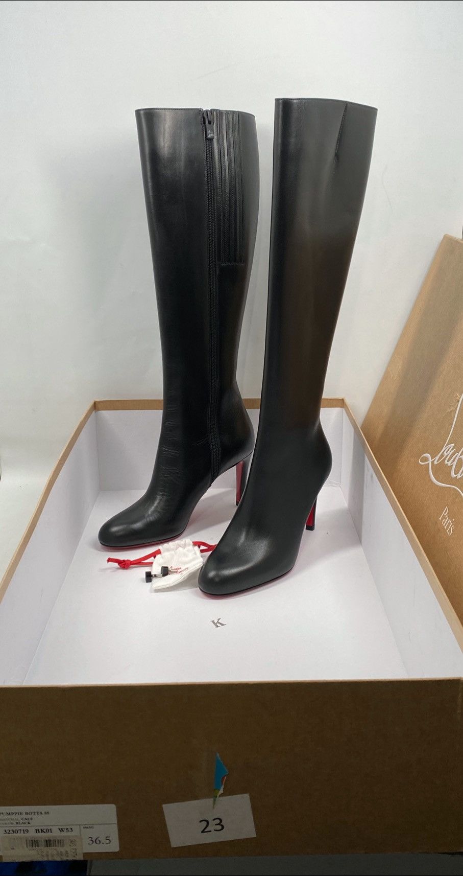 Christian Louboutin Christian Louboutin Kate 85MM Knee High Boots size 36.5 Size US 6.5 / IT 36.5 - 13 Thumbnail