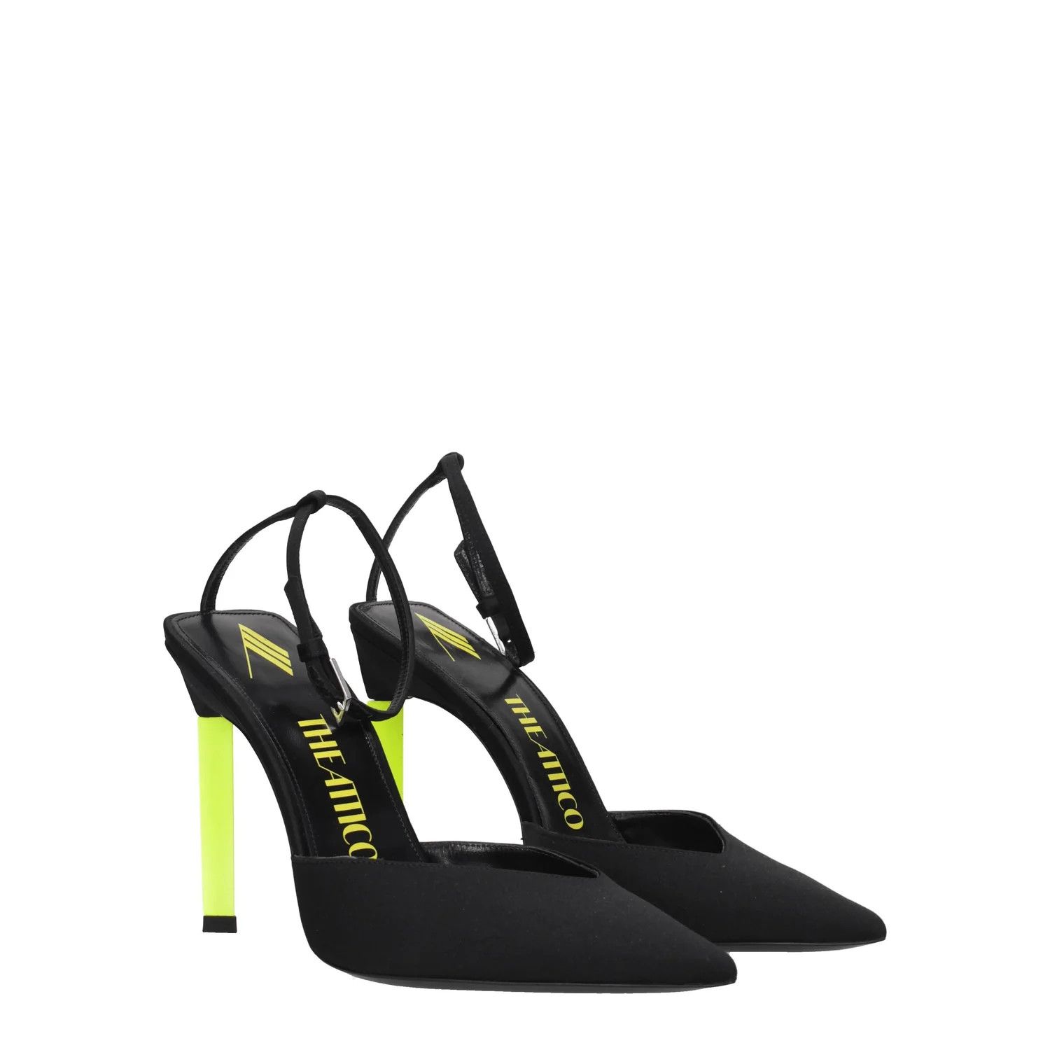 The Attico ob1o1e1224 Satin Sandals in Black Size US 6.5 / IT 36.5 - 2 Thumbnail