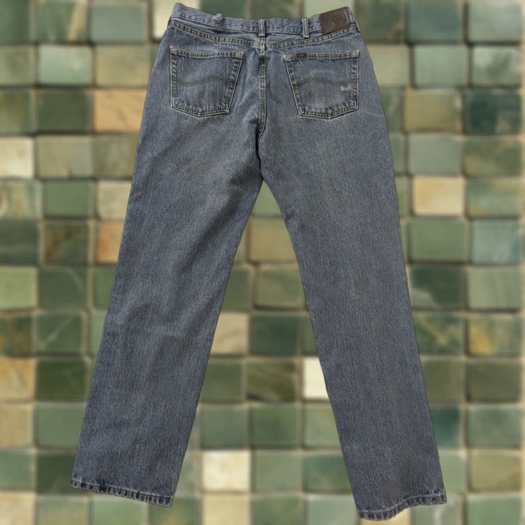 Lee Lee Mens Jeans Blue Wash Straight Relaxed 36 x 32 Regular Denim M5M Mens Size US 36 / EU 52 - 1 Thumbnail